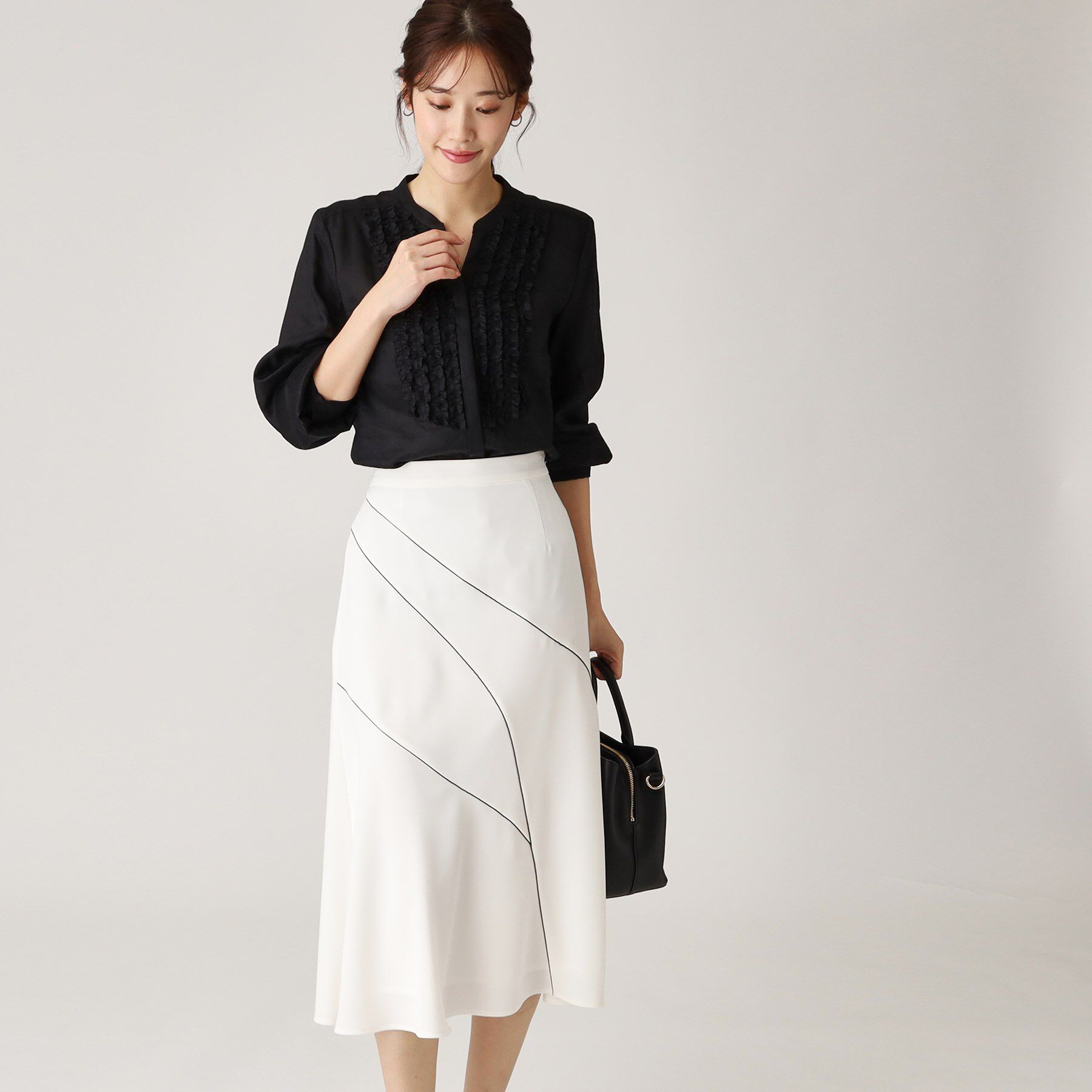 COUP DE CHANCE「【ラミー100％／洗える】夏におすすめ！華やかフリルデザインブラウス」|シャツ・ブラウス|