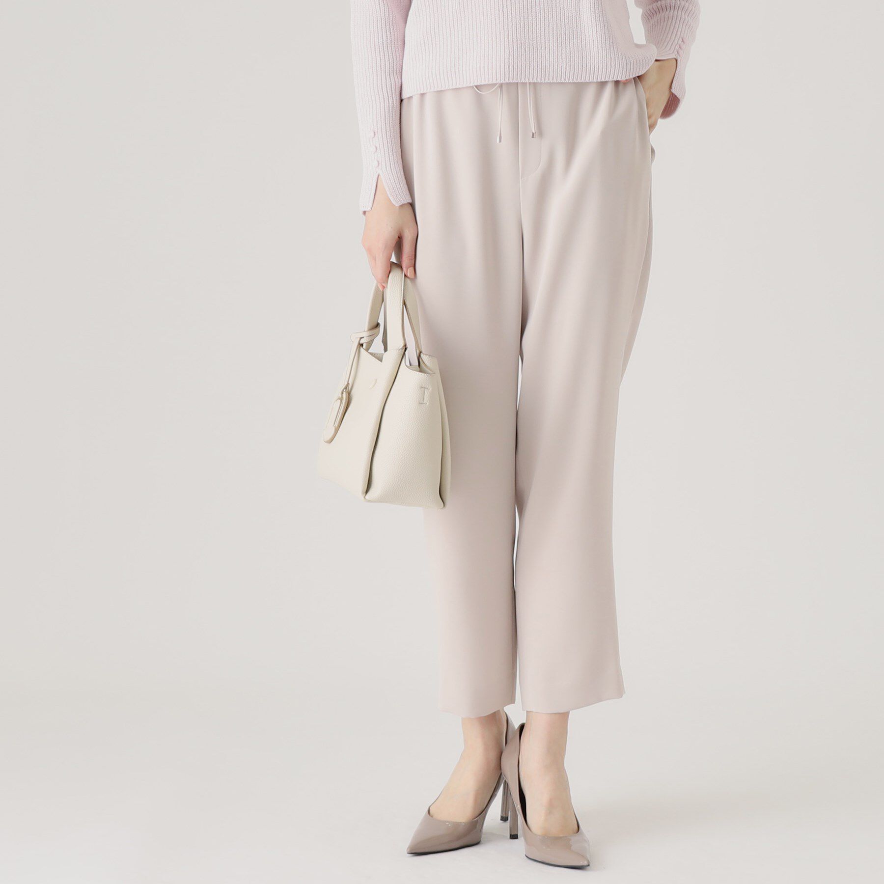 COUP DE CHANCE「【洗える／ウエストゴム】イージーパンツ」|その他|グレージュ(050)