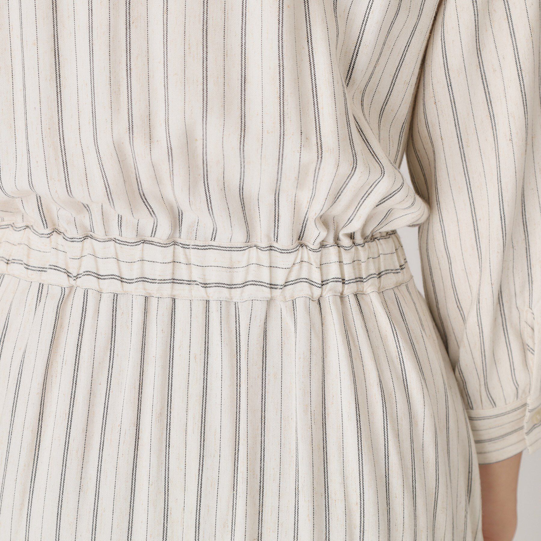 COUP DE CHANCE「【洗える】ストライプ柄 カシュクールワンピース」|ワンピース|