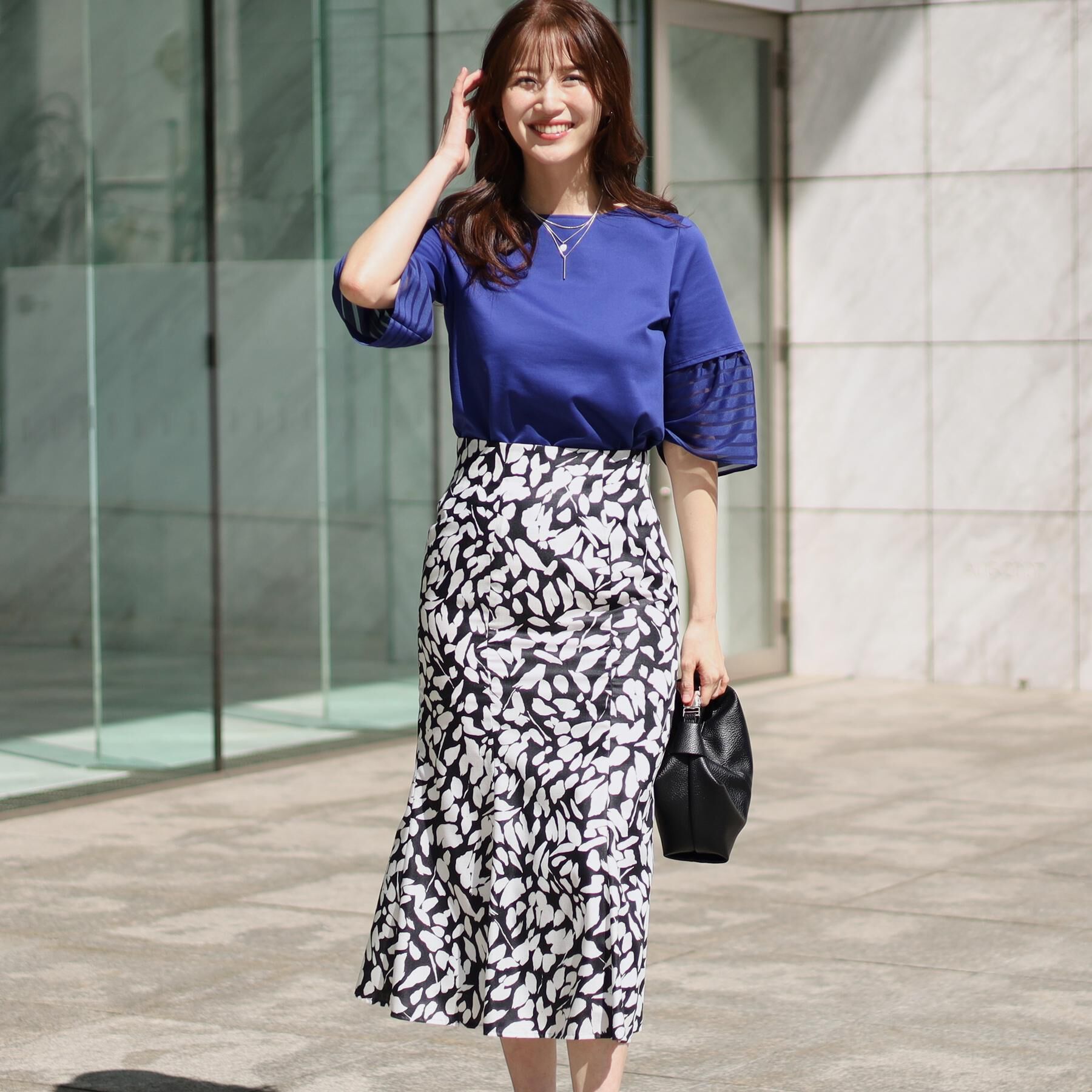 COUP DE CHANCE「【洗える／日本製】袖デザインのジャージプルオーバー」|Tシャツ・カットソー|