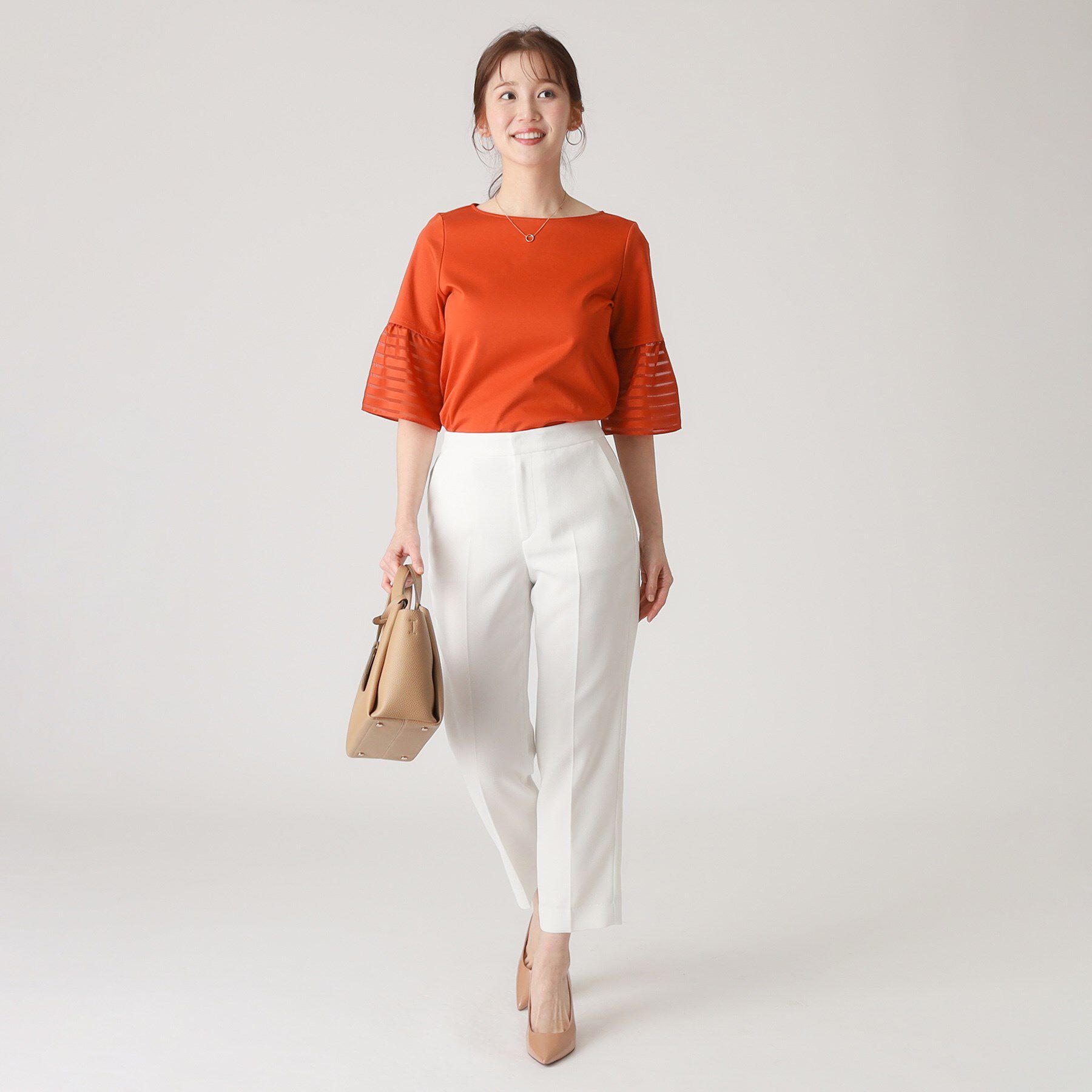 COUP DE CHANCE「【洗える／日本製】袖デザインのジャージプルオーバー」|Tシャツ・カットソー|