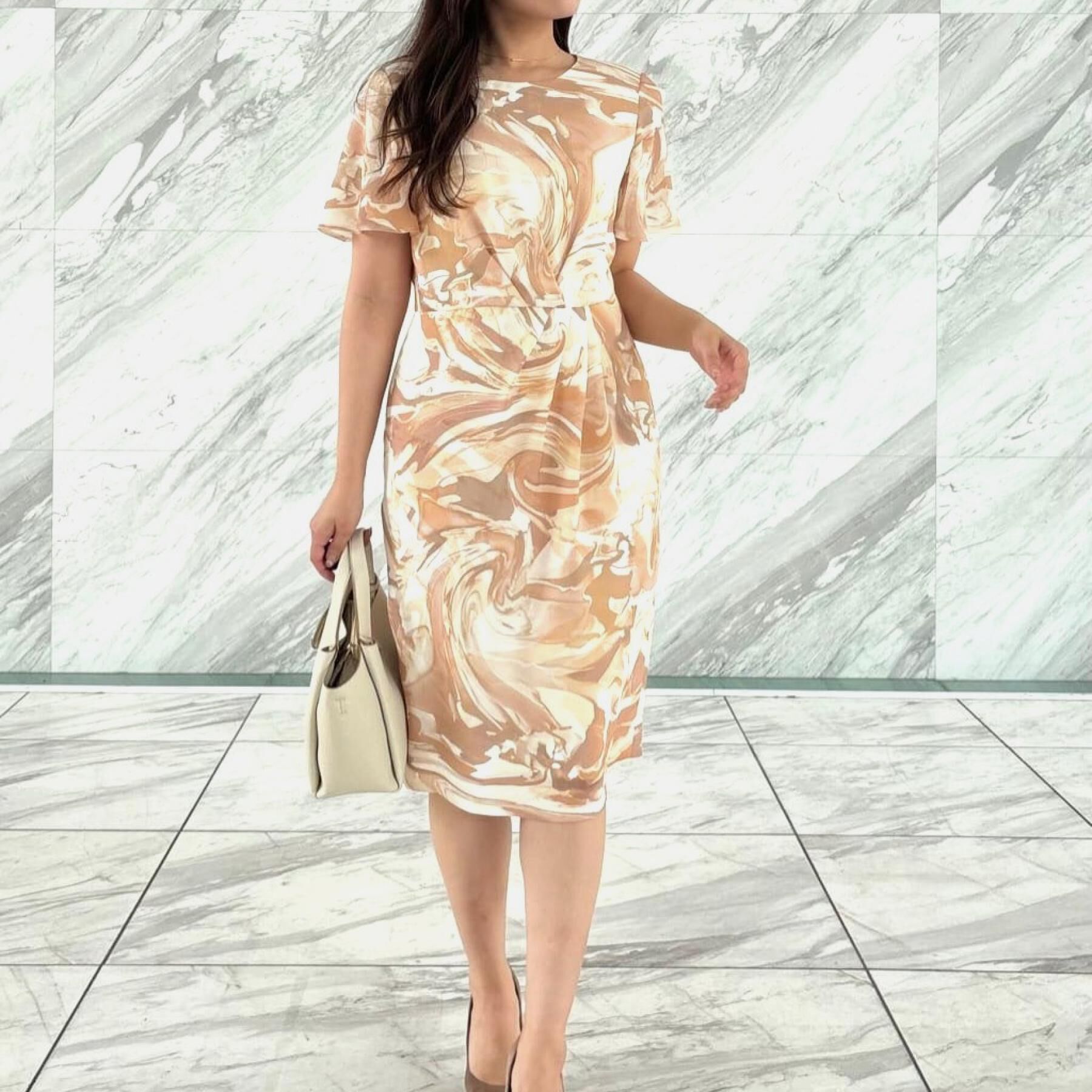 COUP DE CHANCE「【洗える／日本製】柄ワンピース」|ワンピース|