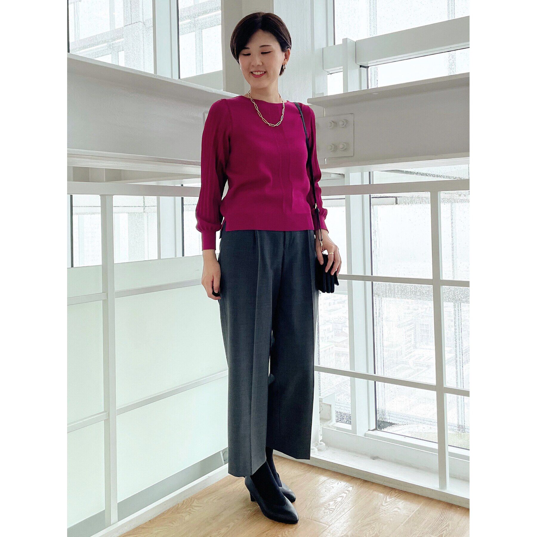 Reflect「【手洗い可】スタイルアップワイドパンツ」|その他|