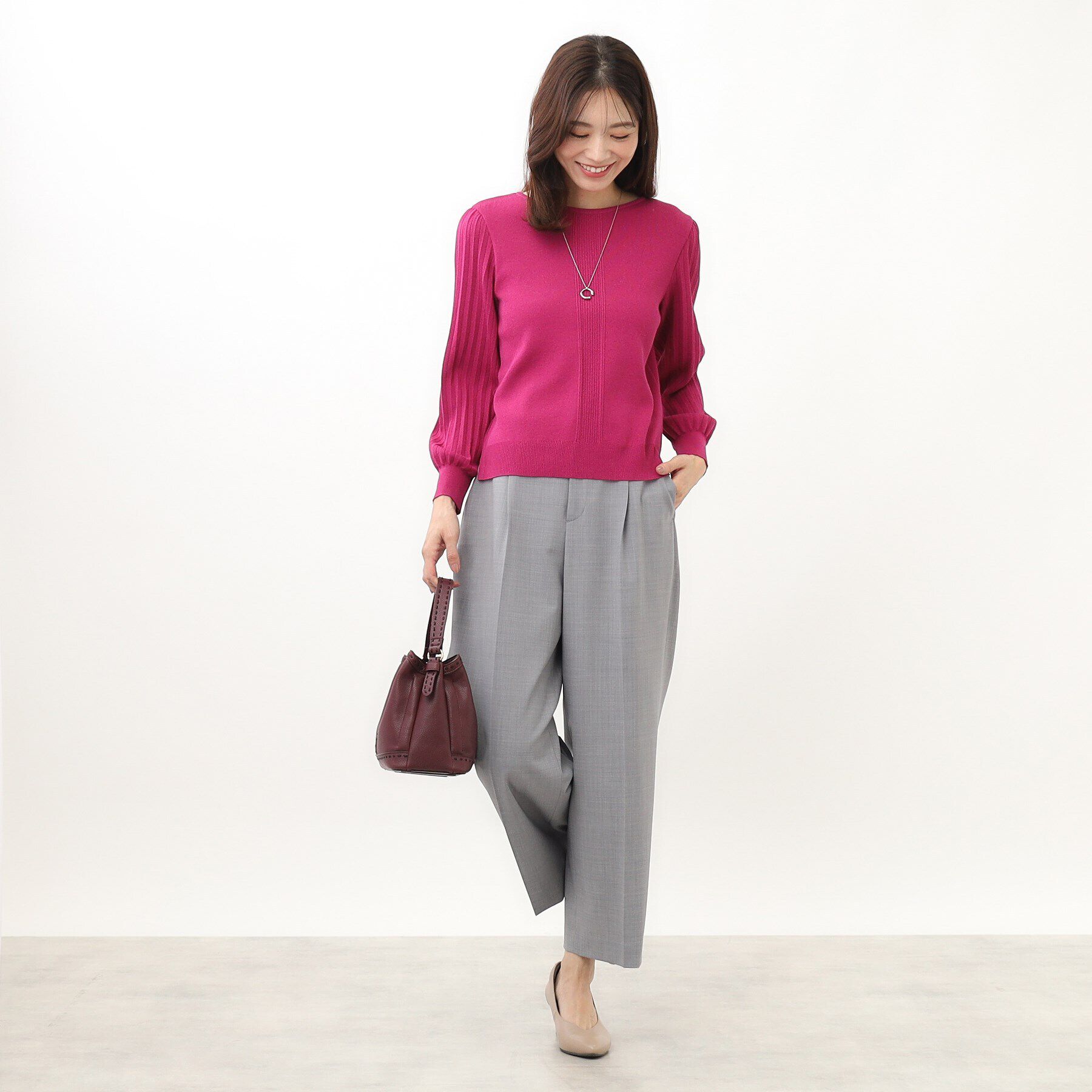 Reflect「【手洗い可】スタイルアップワイドパンツ」|その他|