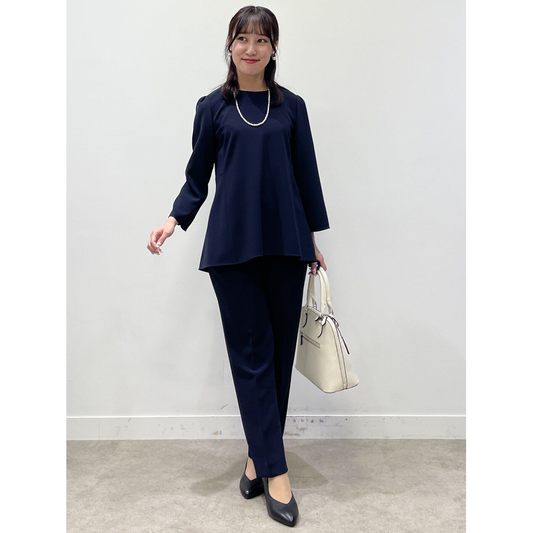 Reflect「【フォーマル/洗える/セットアップ可】ぺプラムデザインブラウス」|シャツ・ブラウス|