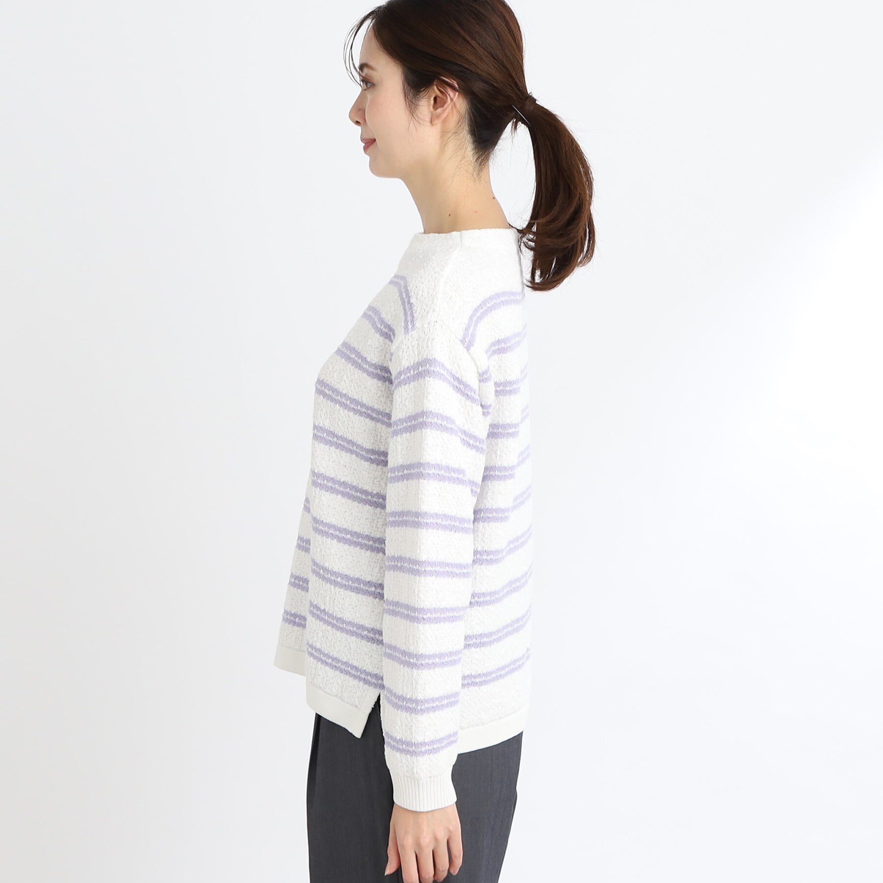 Reflect「ボートネックボーダーニット」|ニット・セーター|