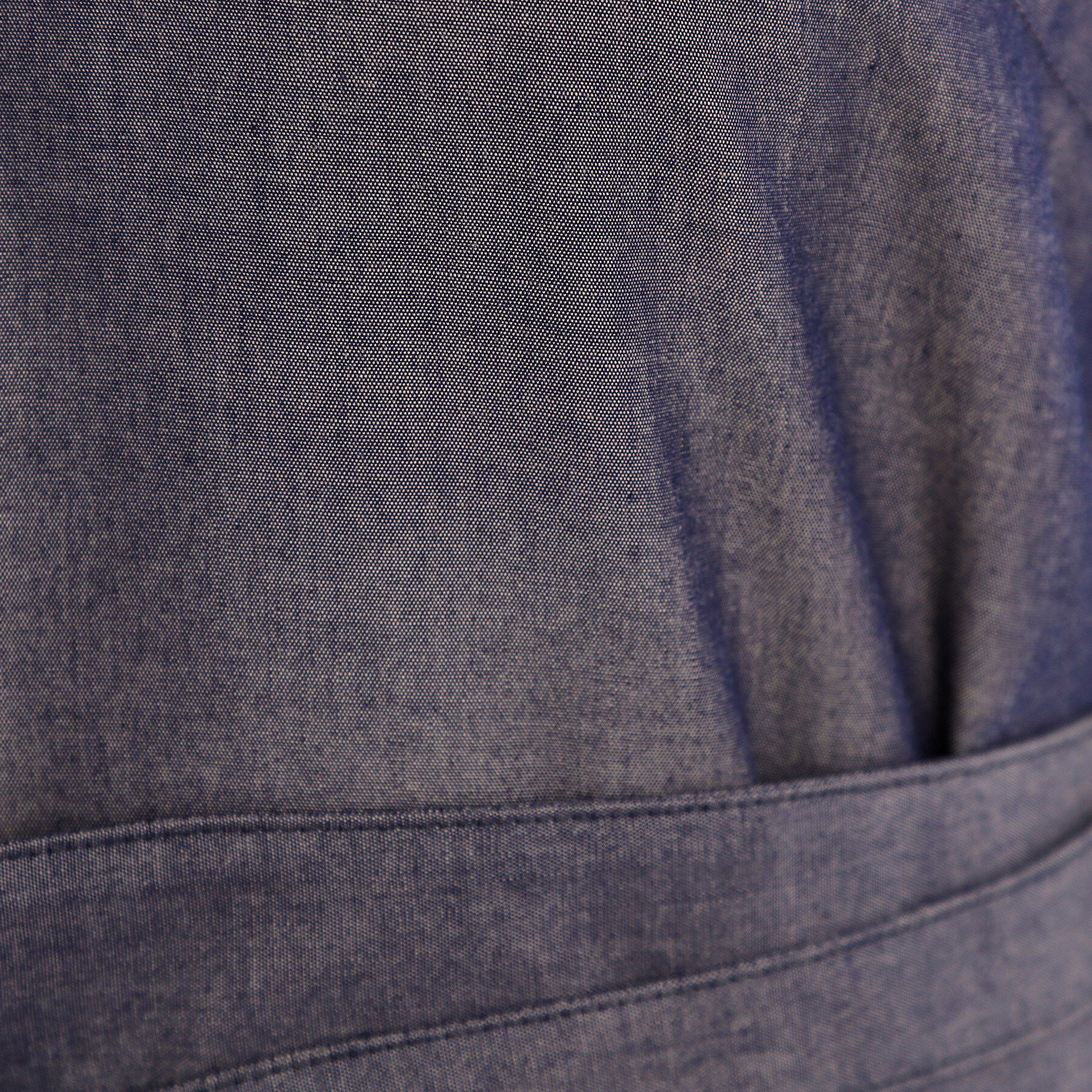 Reflect「【手洗い可／共布ベルト付き】ブルーダンガリーワンピース」|ワンピース|