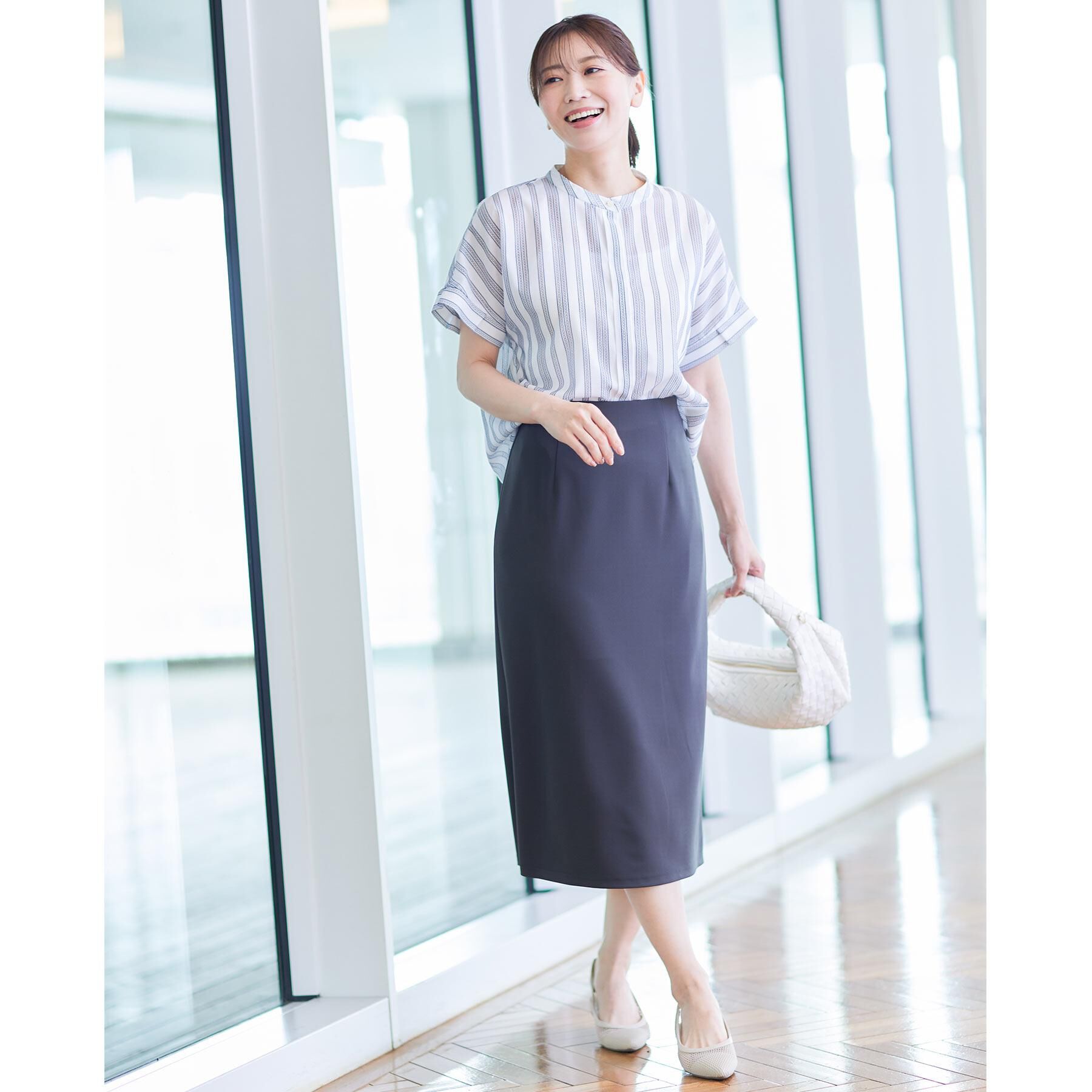 Reflect「【ショルダー付き／長財布も入る！】レザー調メッシュバッグ」|ハンドバッグ|