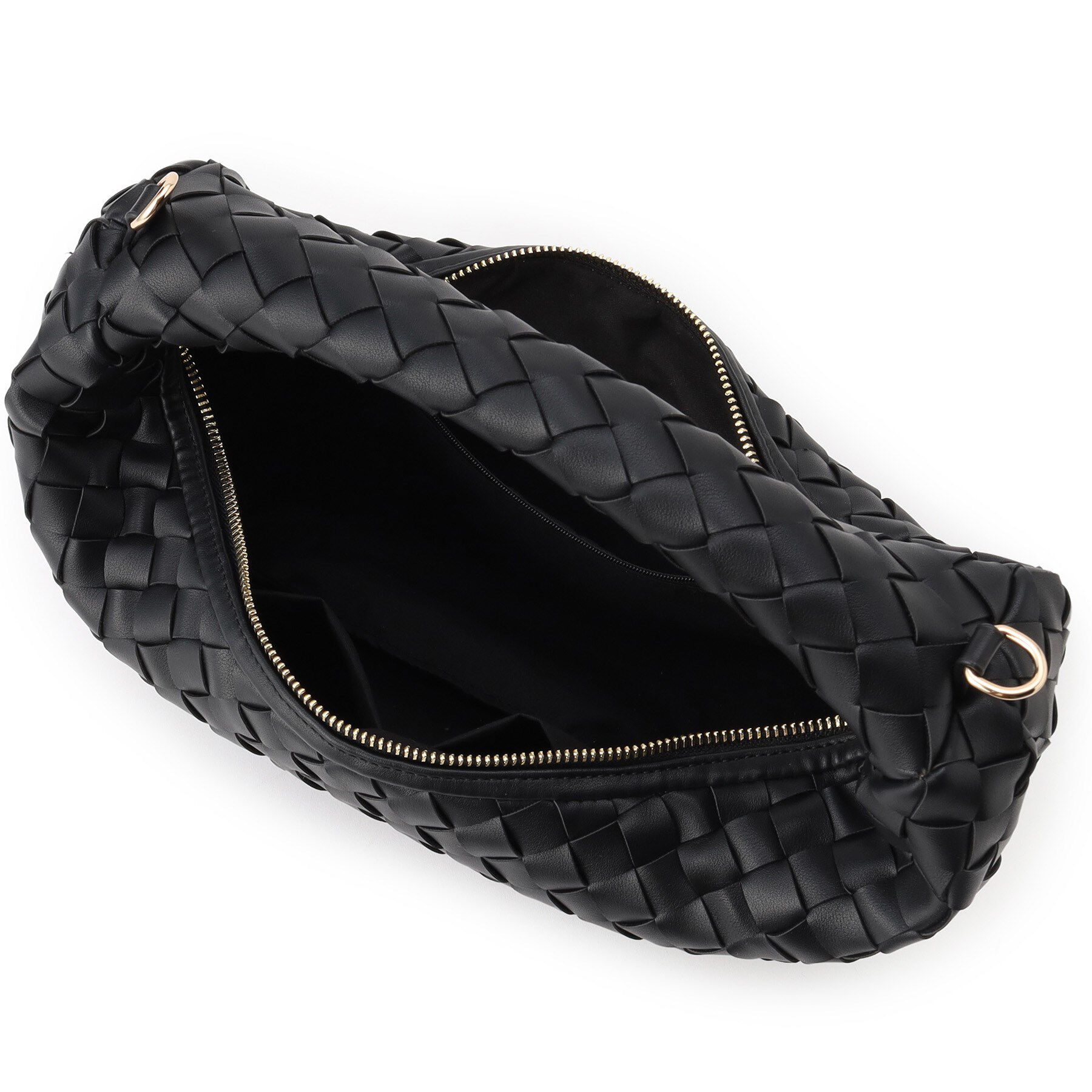 Reflect「【ショルダー付き／長財布も入る！】レザー調メッシュバッグ」|ハンドバッグ|