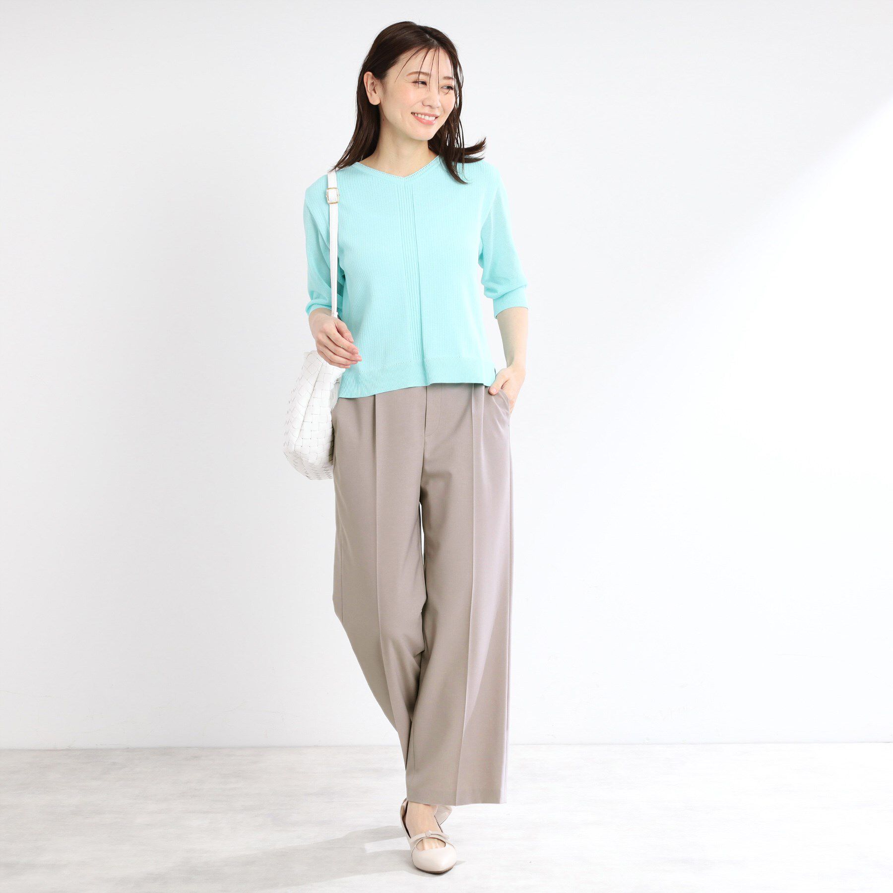 Reflect「【マシンウォッシュ可／セットアップ可能】ストレートシルエットパンツ」|その他|