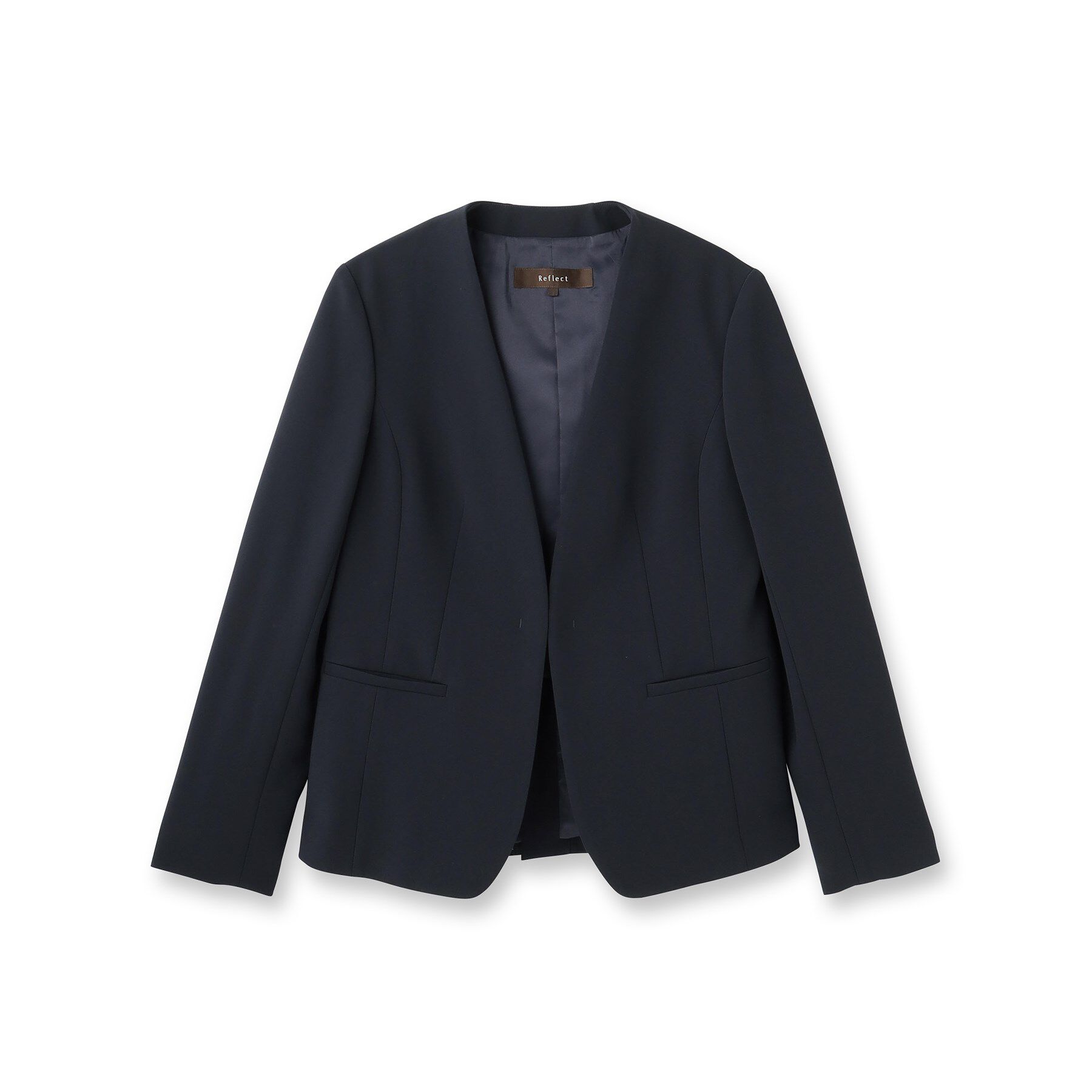 Reflect「【フォーマル／入卒／セットアップ可】ノーカラージャケット」|ノーカラージャケット|