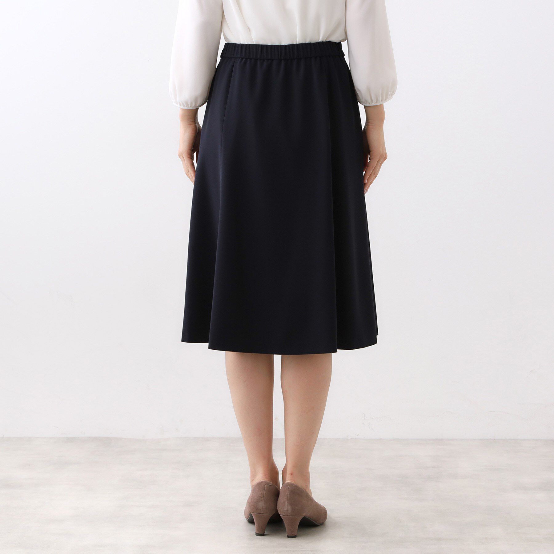 Reflect「【フォーマル／入卒／セットアップ可】フリュイドフレアスカート」|スカート|