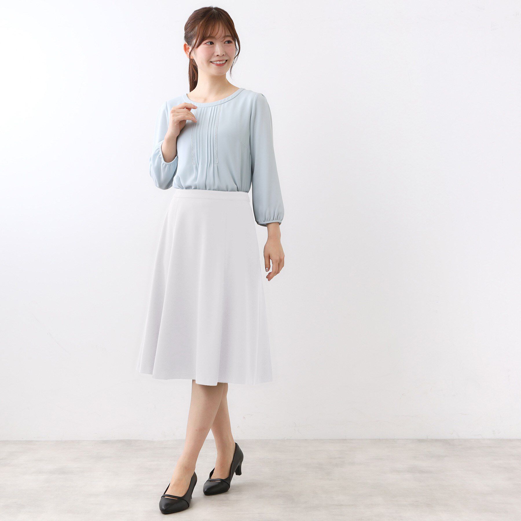 Reflect「【フォーマル／入卒／セットアップ可】フリュイドフレアスカート」|スカート|