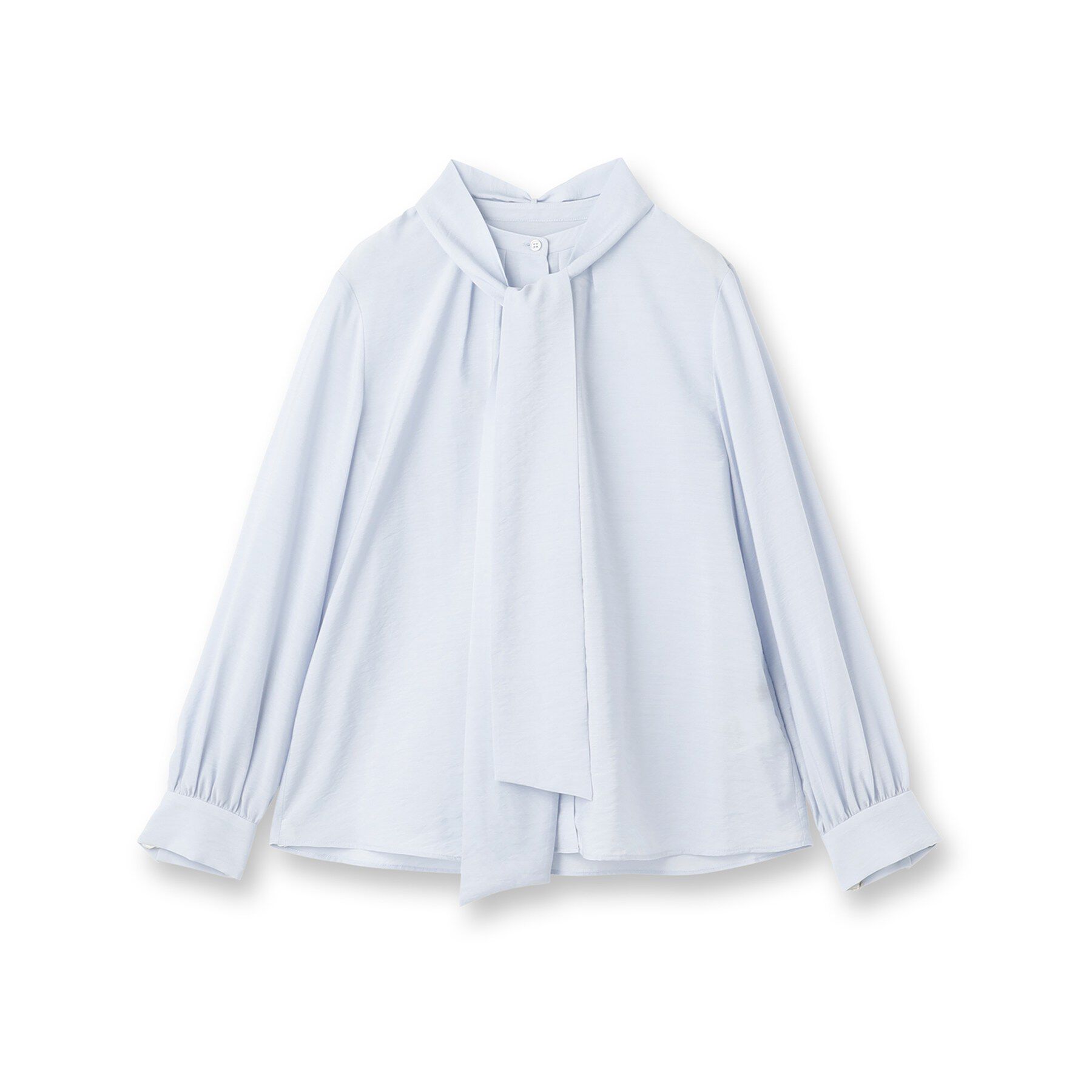 Reflect「【ボウタイ取り外し可】ボウタイ付きバンドカラーブラウス」|シャツ・ブラウス|