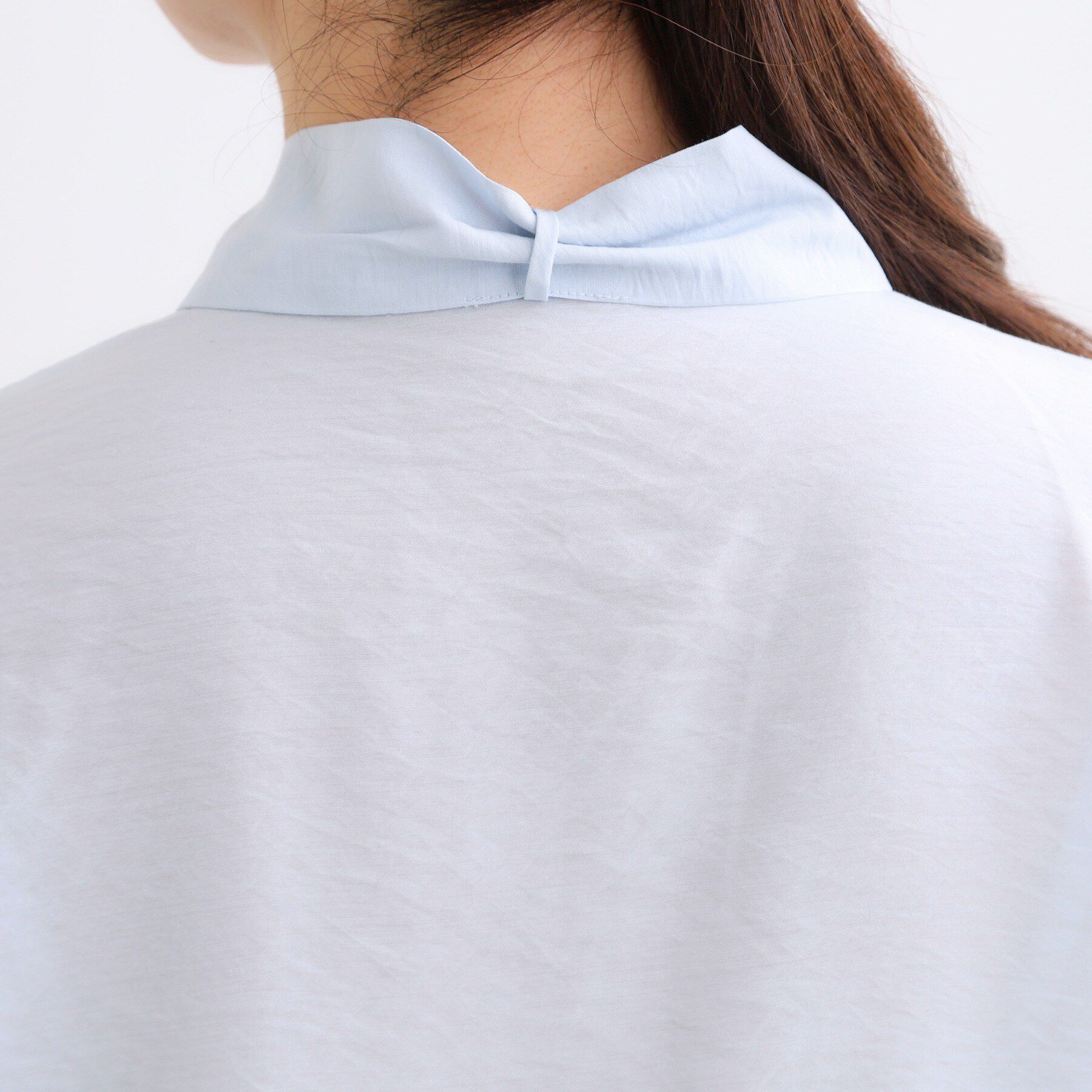 Reflect「【ボウタイ取り外し可】ボウタイ付きバンドカラーブラウス」|シャツ・ブラウス|