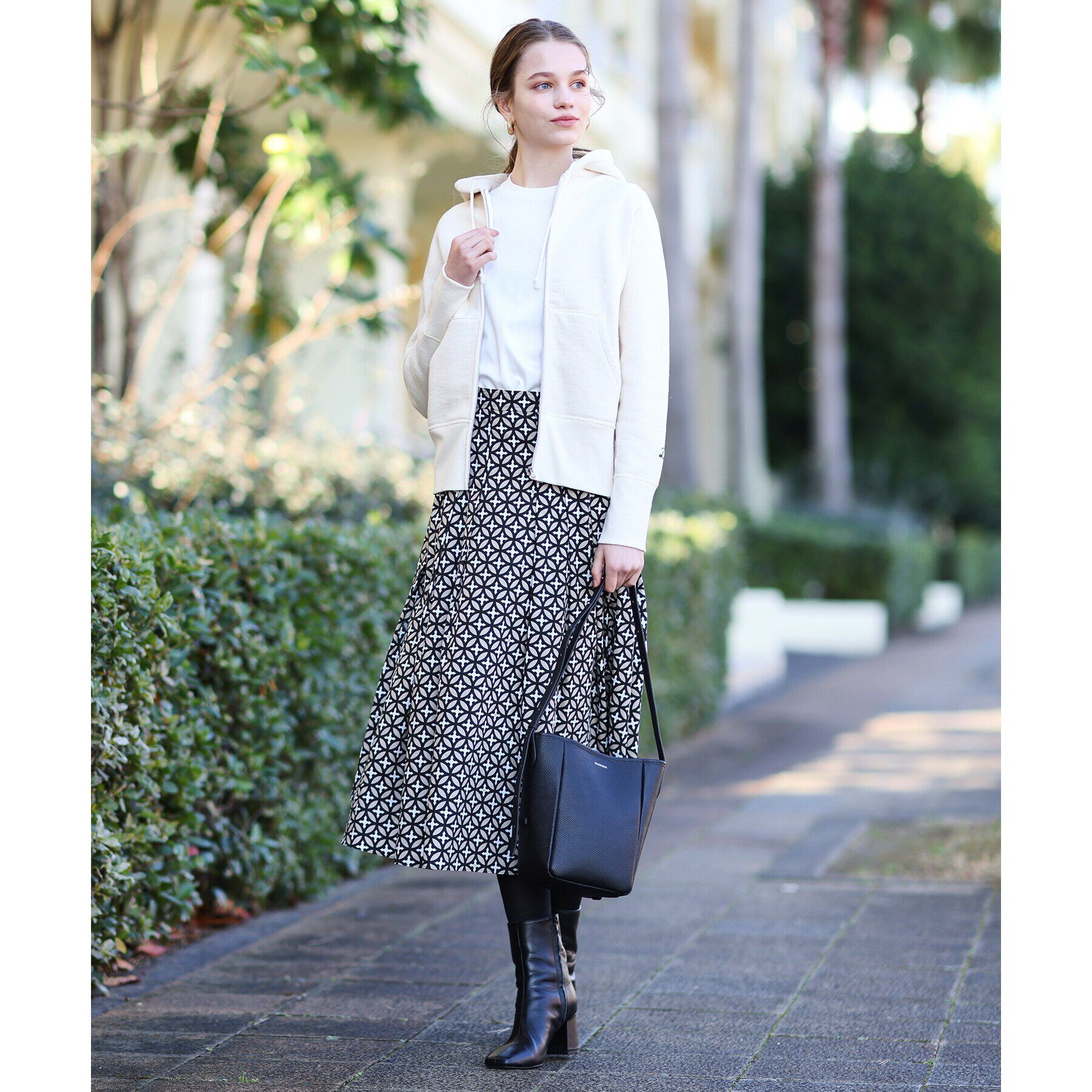 DRESSTERIOR「オーバーラップサークルタックスカート」|スカート|