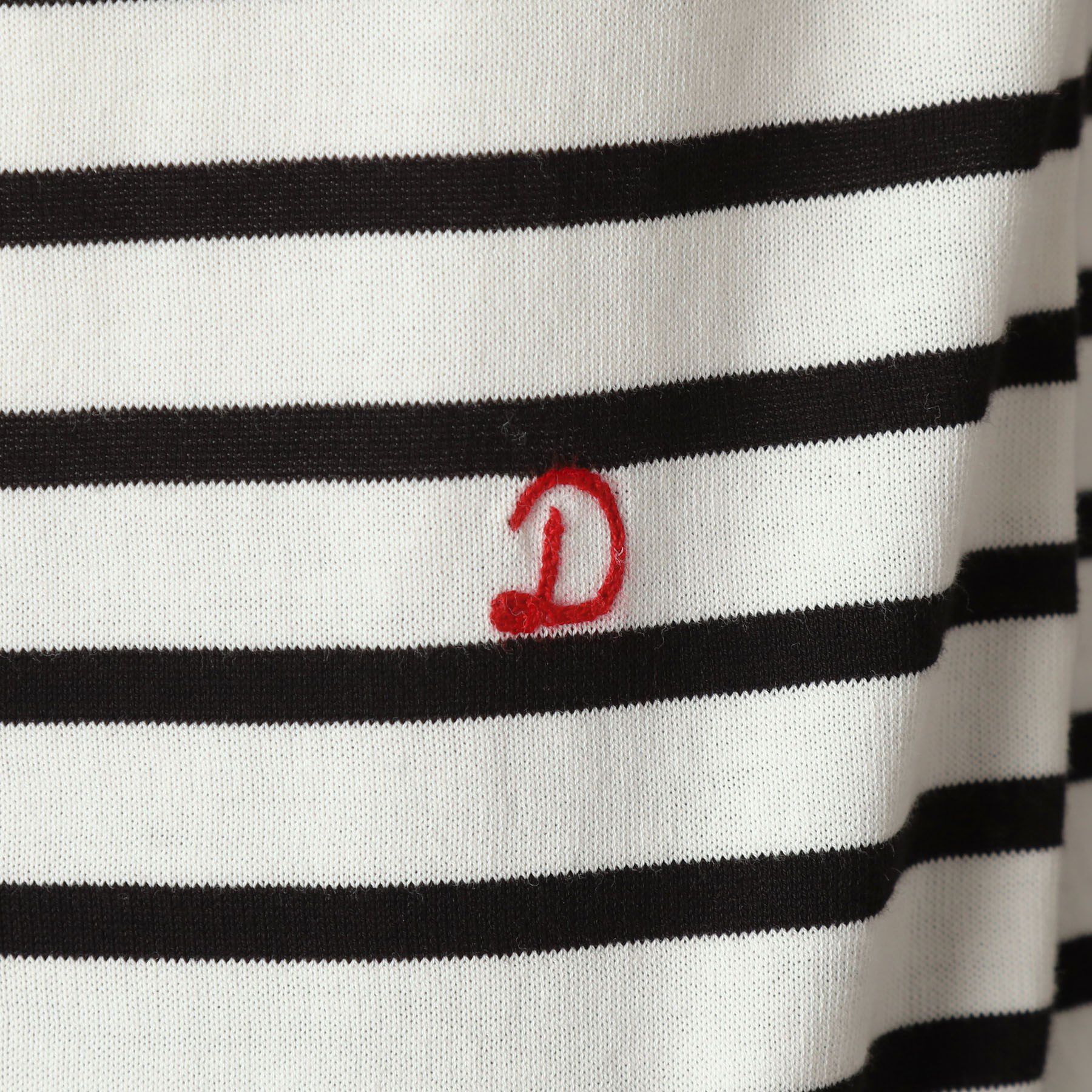 DRESSTERIOR「【洗える】マルチボーダーハーフスリーブニット」|ニット・セーター|