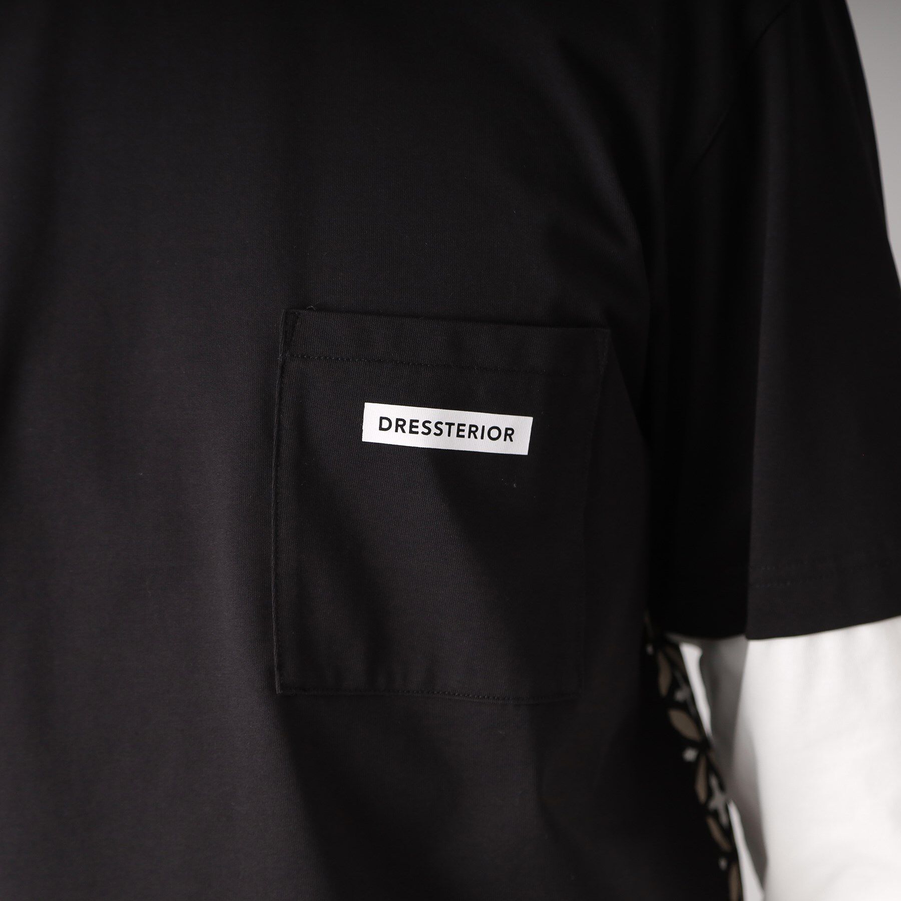 DRESSTERIOR「【接触冷感/UVカット】BACK BREEZE TECH バックオーバーラップサークルレイヤードロン」|Tシャツ・カットソー|