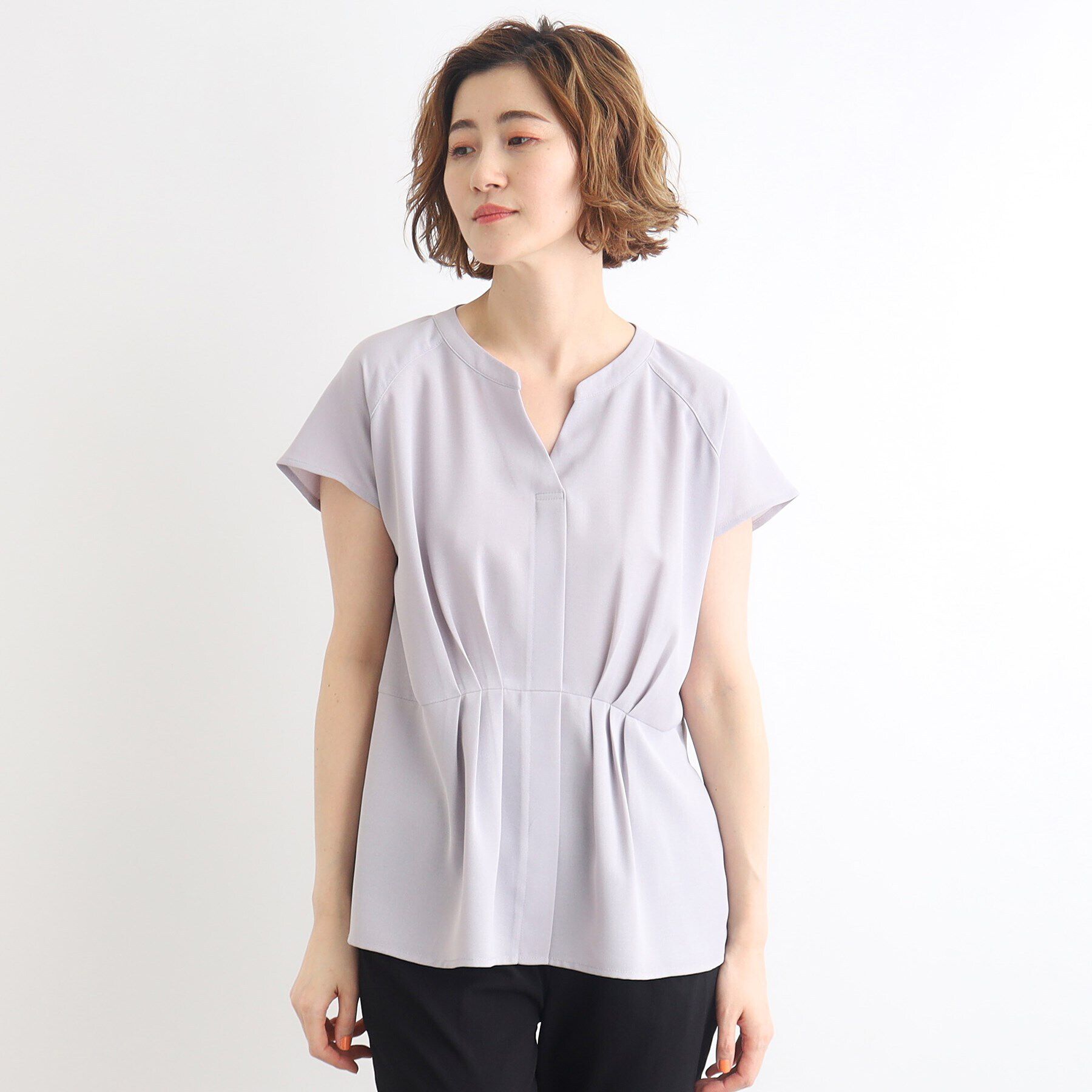 grove「スキッパーウエストタックペプラムブラウス」|シャツ・ブラウス|