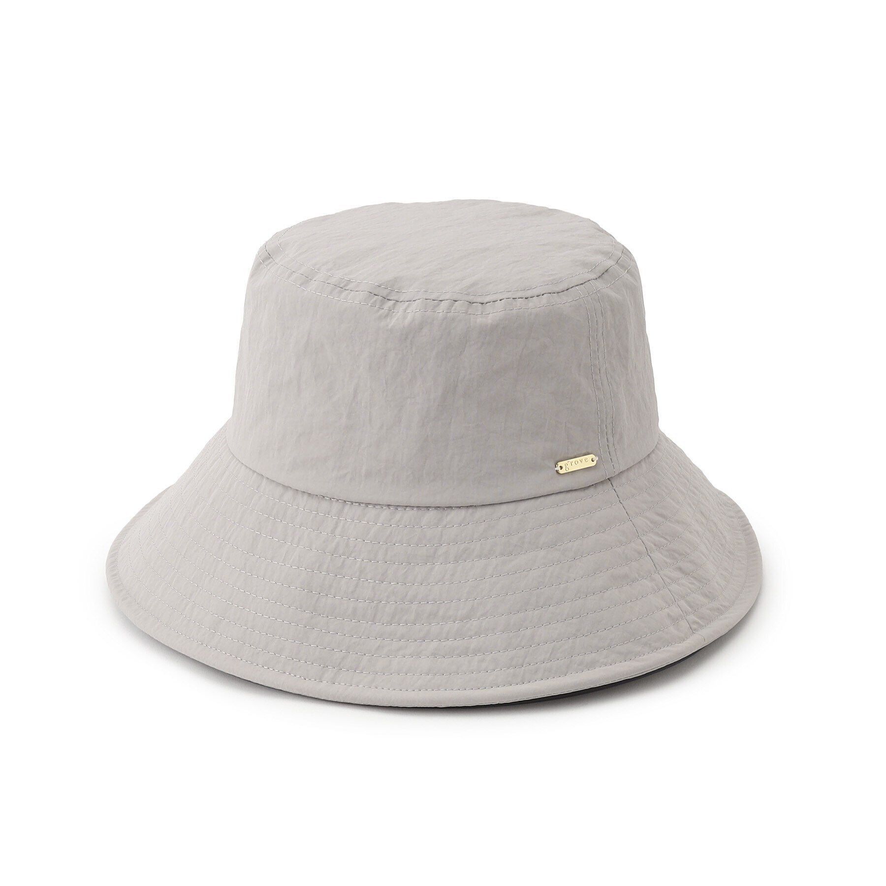 grove「ナイロンメタルプレートハット」|ハット|ライトグレー(011