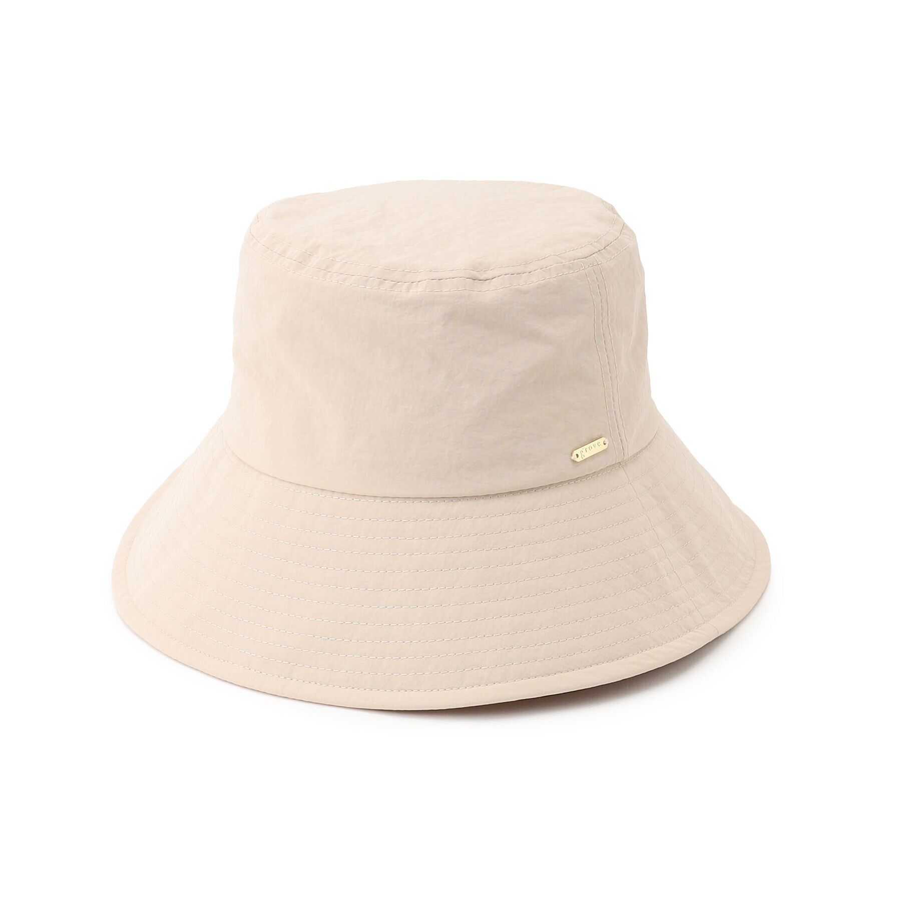 grove「ナイロンメタルプレートハット」|ハット|ライトベージュ(05