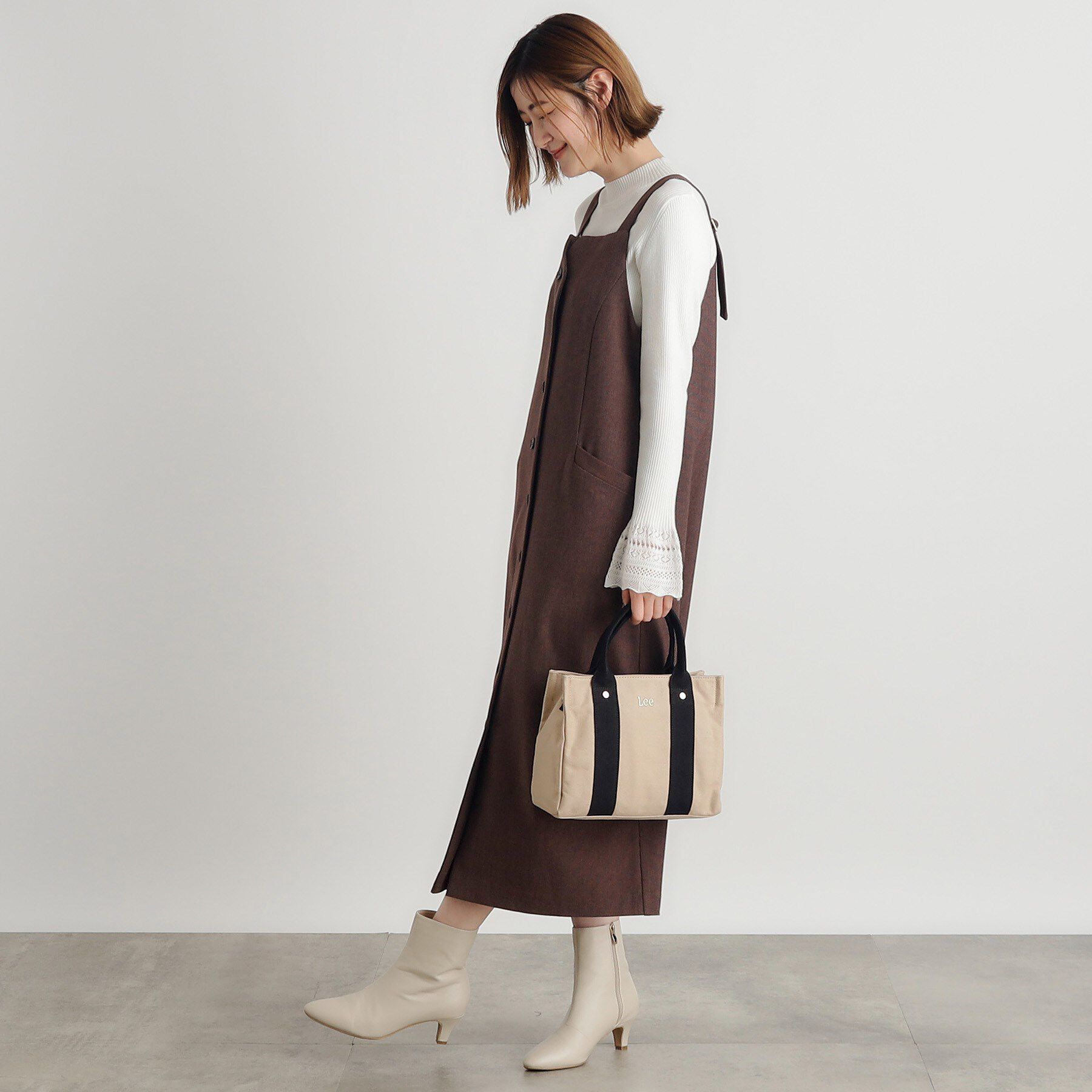 grove「【Lee別注】スクエアキャンバストート」|トートバッグ|