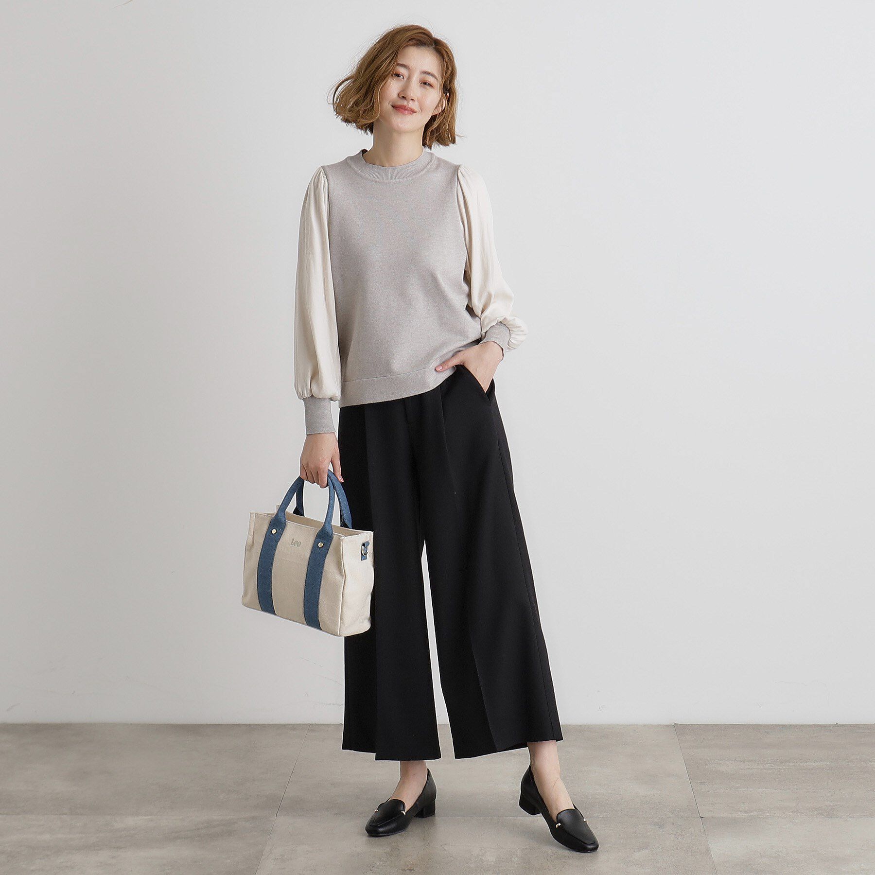 grove「【Lee別注】スクエアキャンバストート」|トートバッグ|