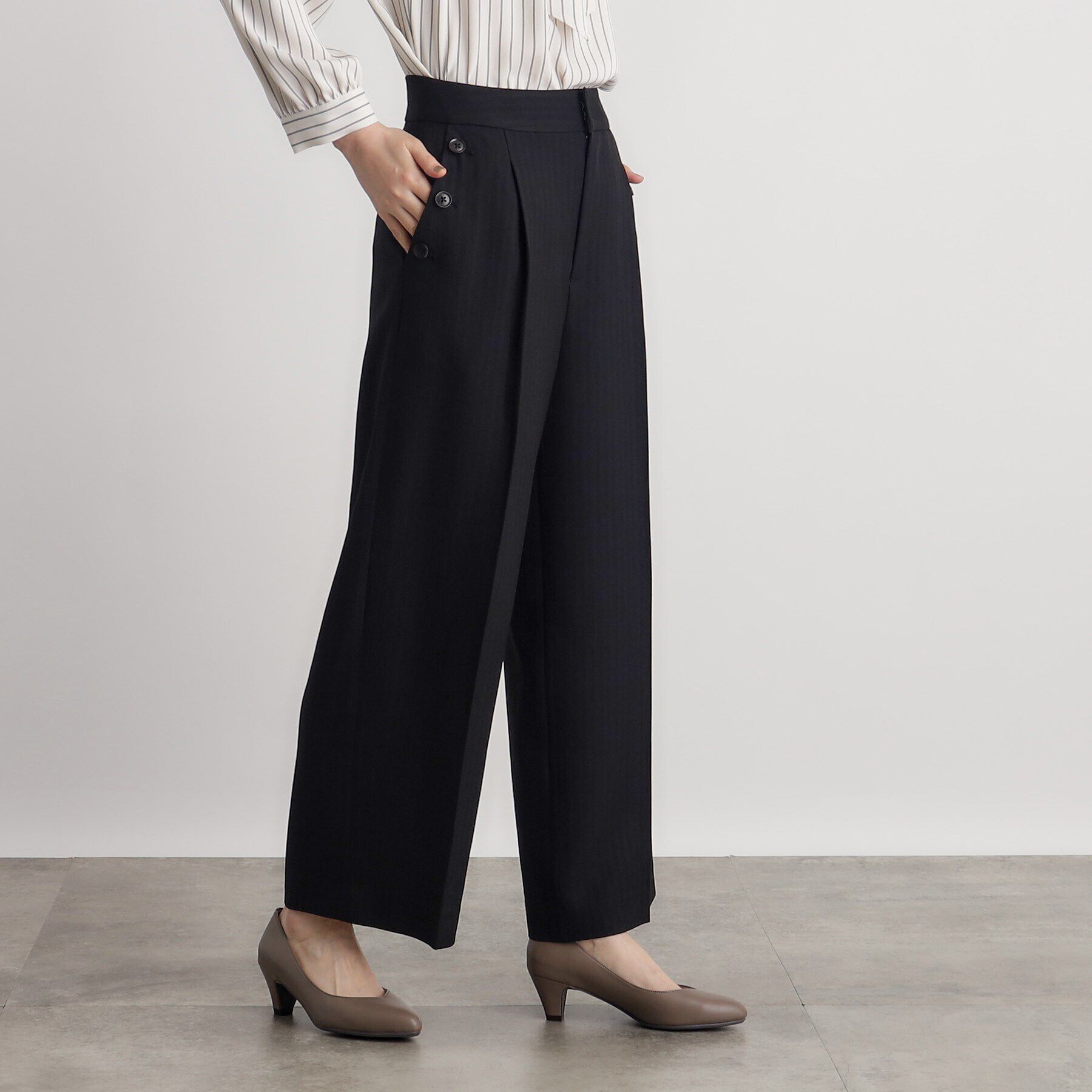 grove「ドビーストライプマリンワイドパンツ」|その他|