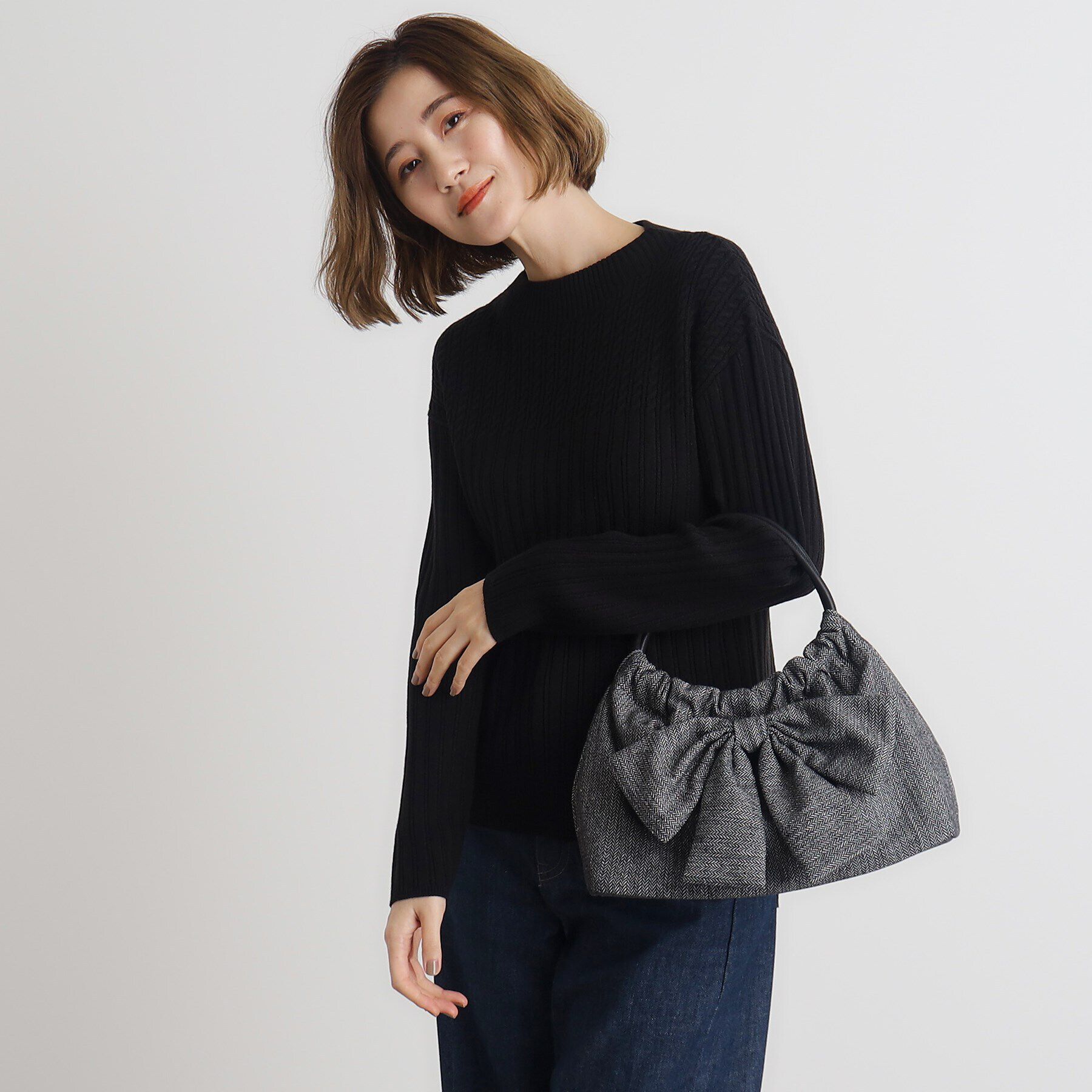 grove「リボンギャザートート」|トートバッグ|