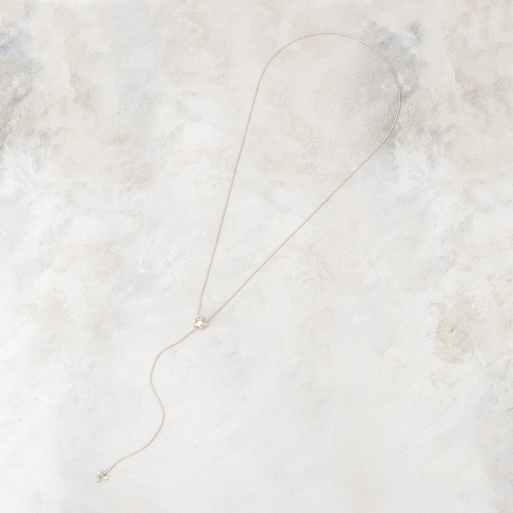 grove「ぷっくりスタースライドネックレス」|ネックレス|