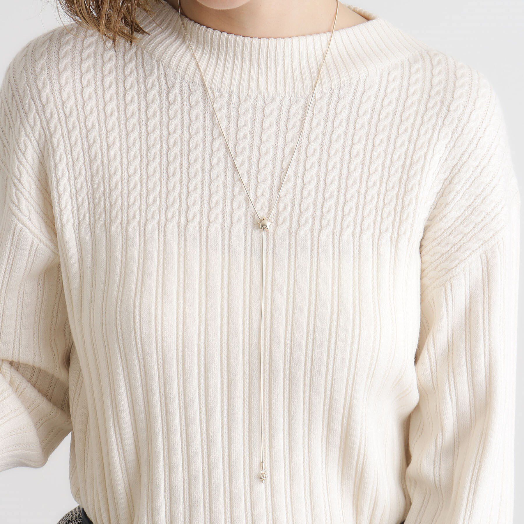 grove「ぷっくりスタースライドネックレス」|ネックレス|