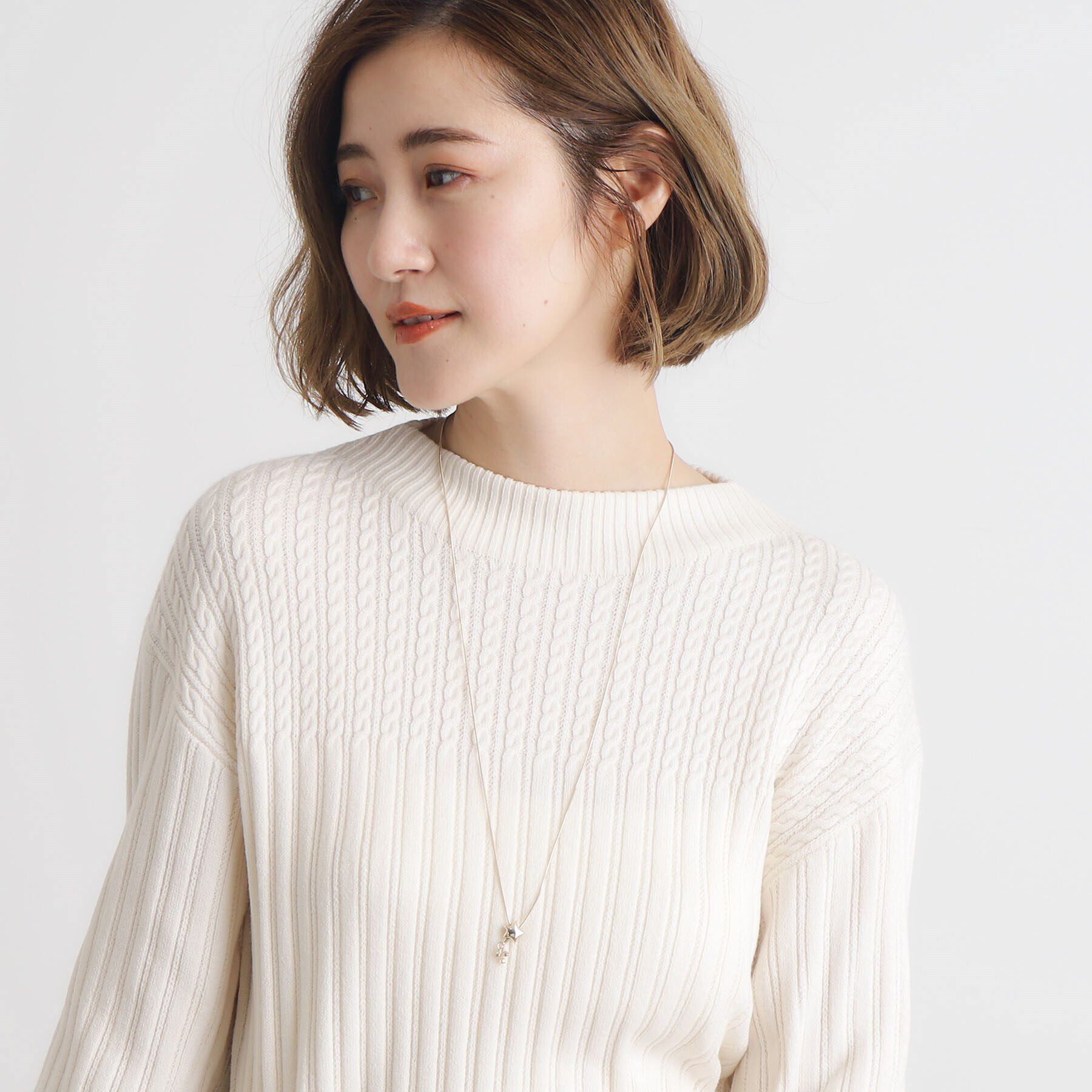 grove「ぷっくりスタースライドネックレス」|ネックレス|