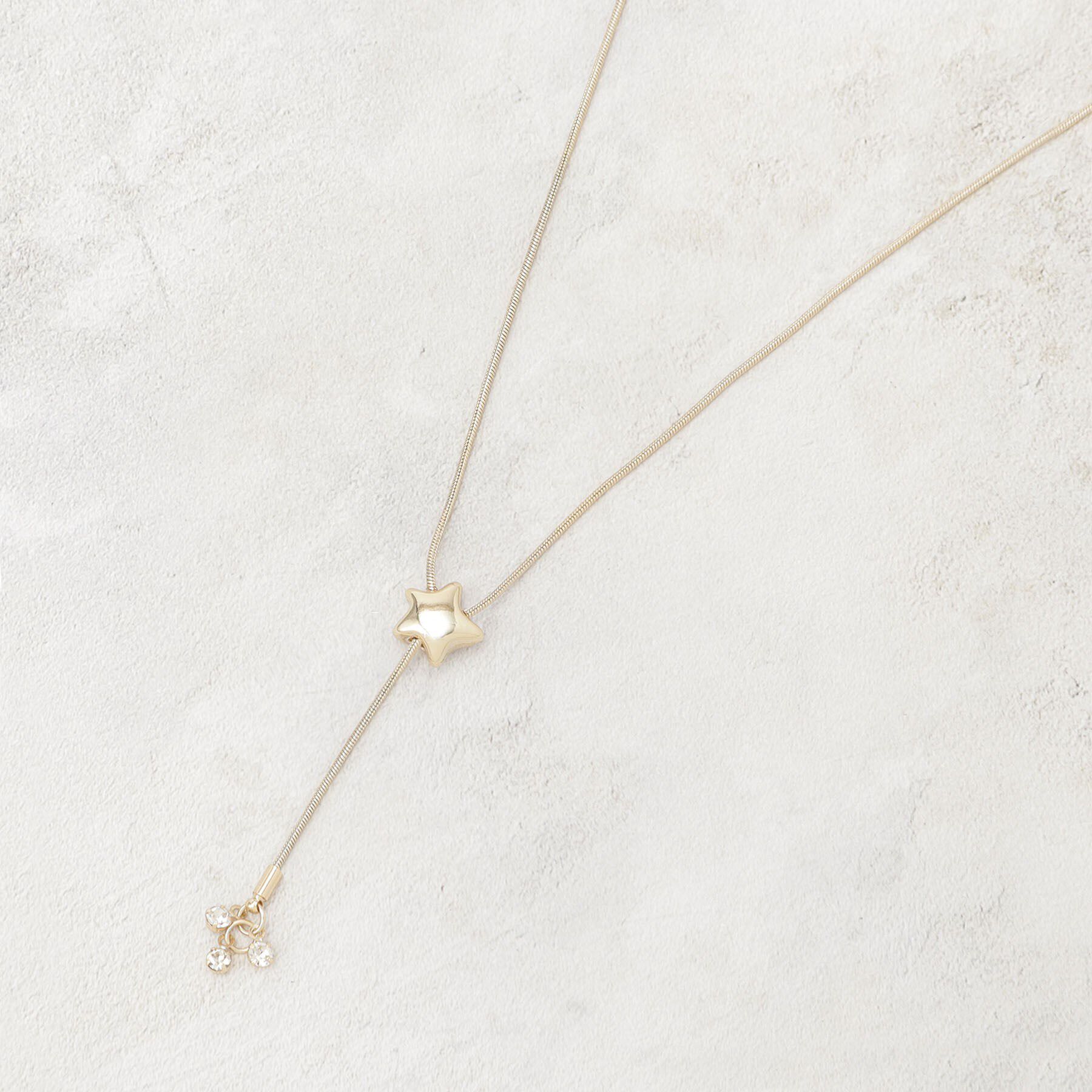 grove「ぷっくりスタースライドネックレス」|ネックレス|ゴールド(007)