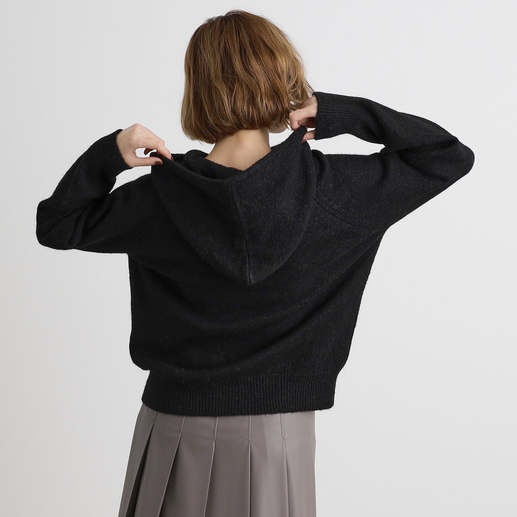 grove「杢ラメフードニットプルオーバー」|ニット・セーター|