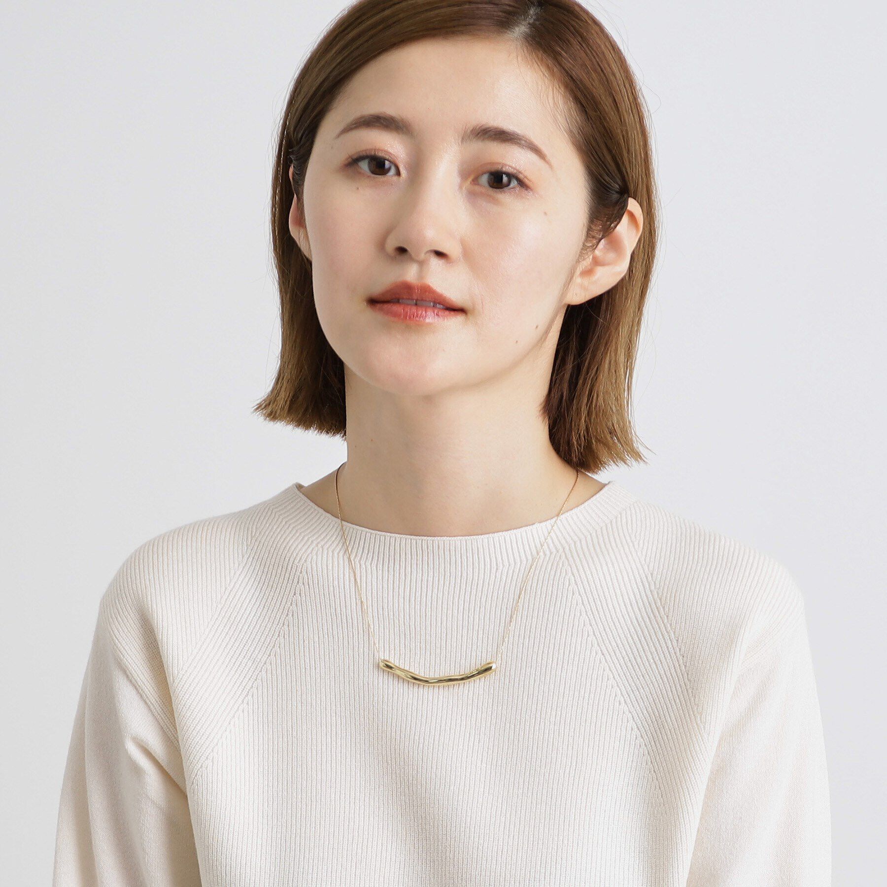 grove「ニュアンスメタルバースライドネックレス」|ネックレス|