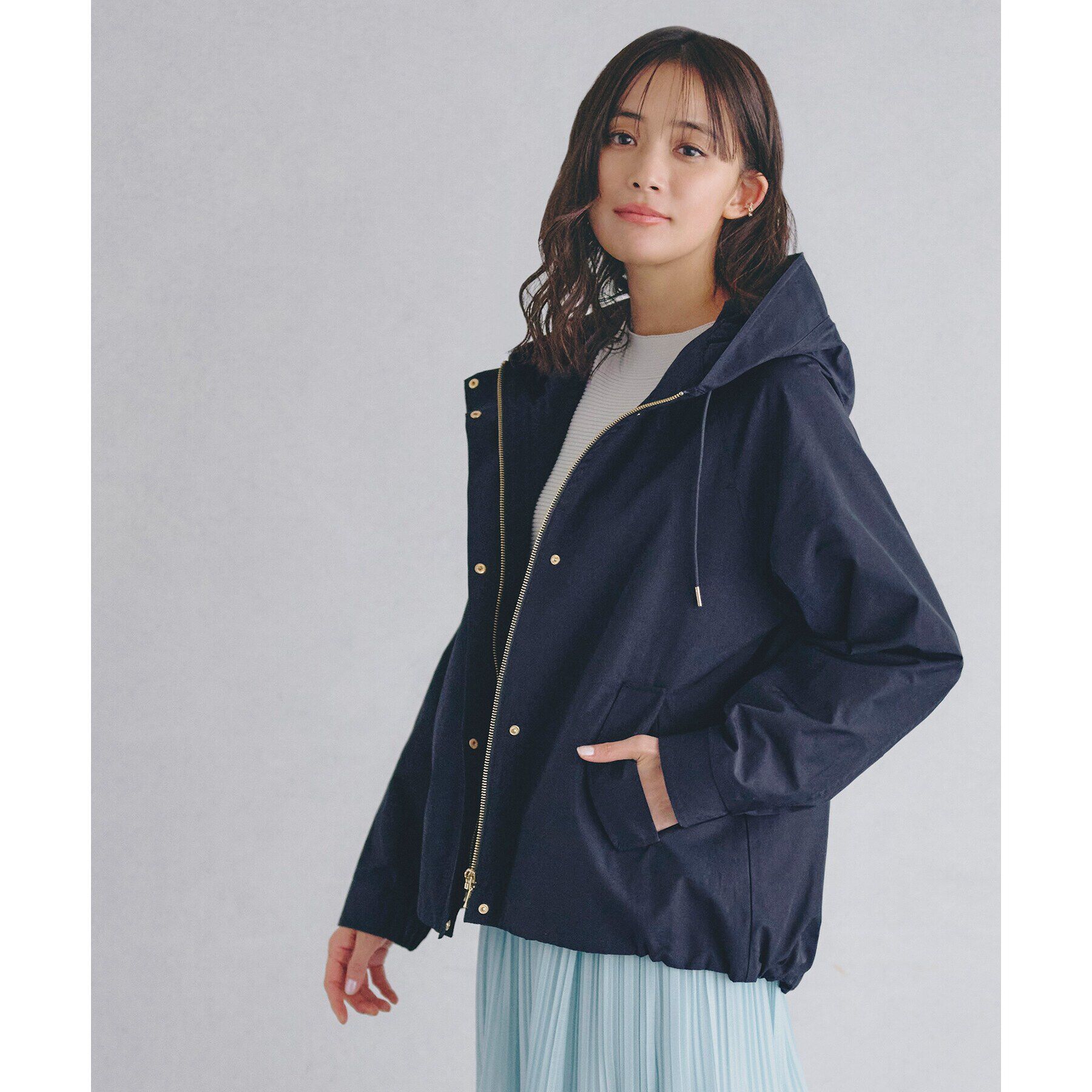 grove「【撥水・洗える】マウンテンパーカ」|ブルゾン・スタジャン|ネイビー(894)