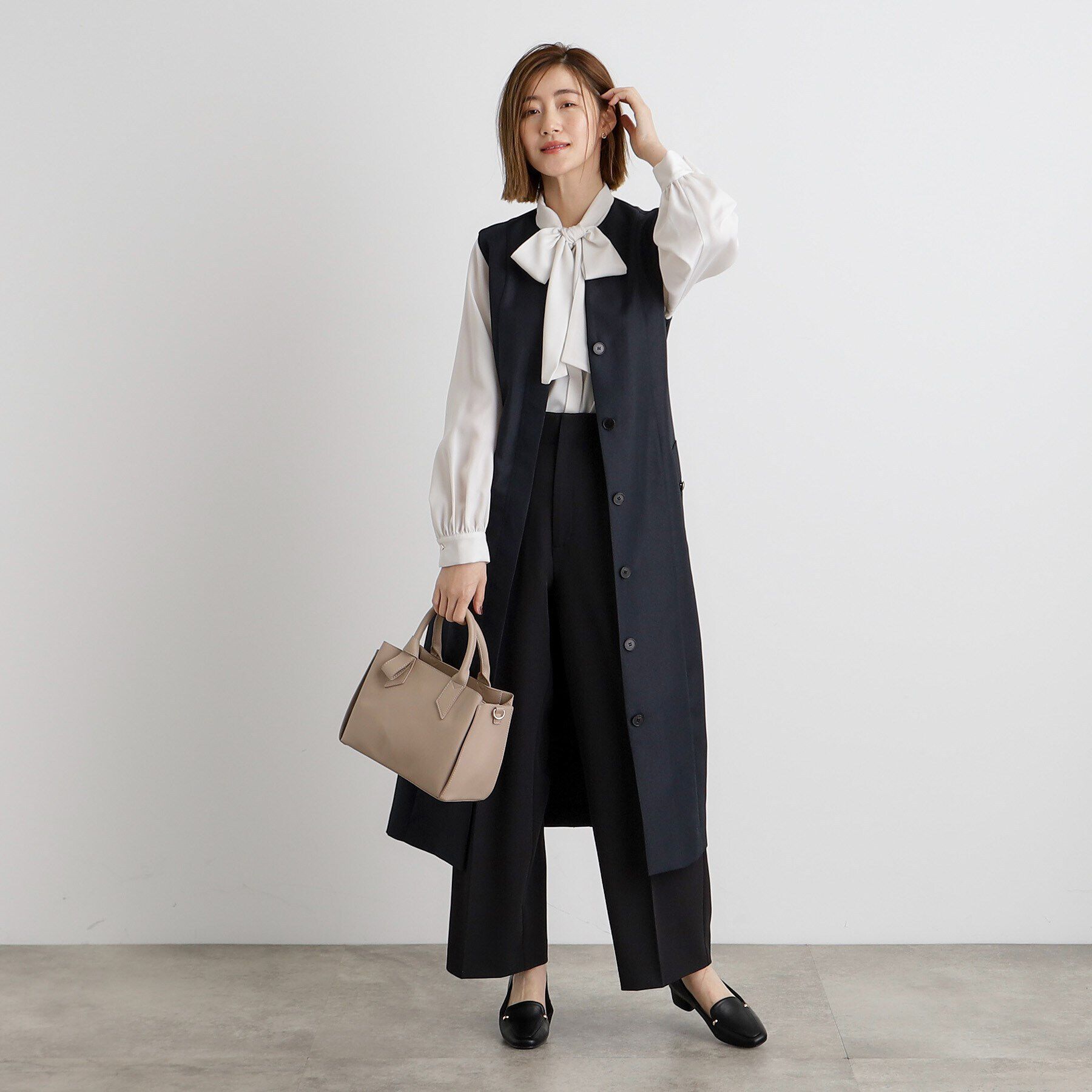 grove「ハンドルノットリボン2WAYトート【入卒対応可】」|ショルダー・メッセンジャー|