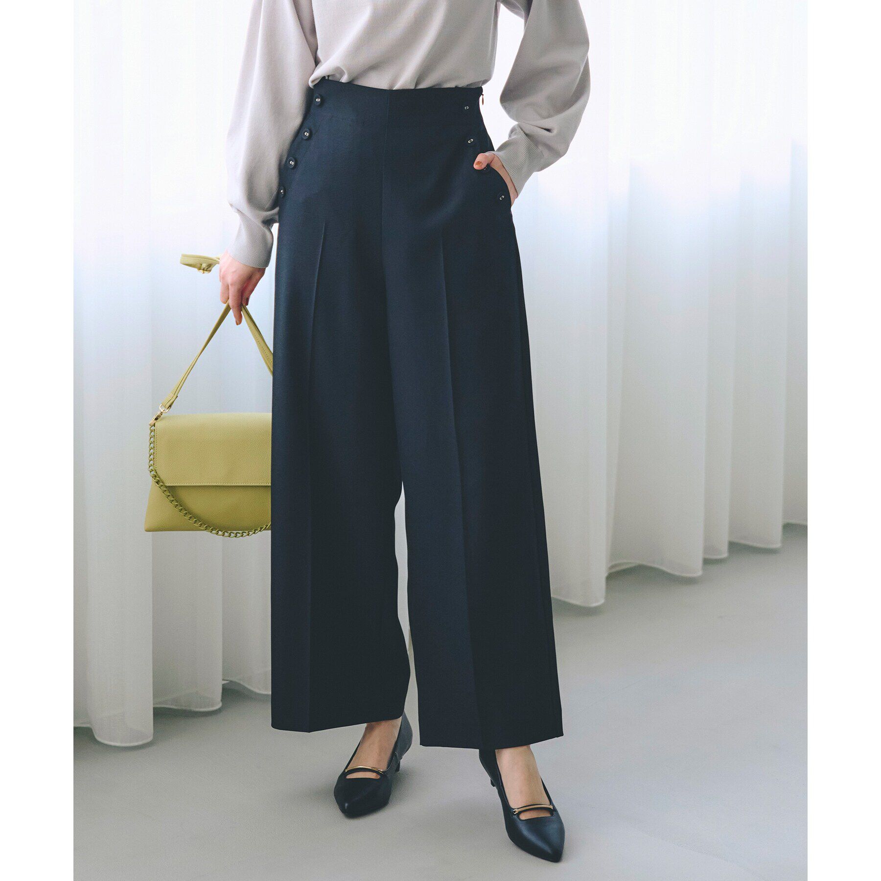 grove「マリンワイドパンツ」|その他|ブラック(019)