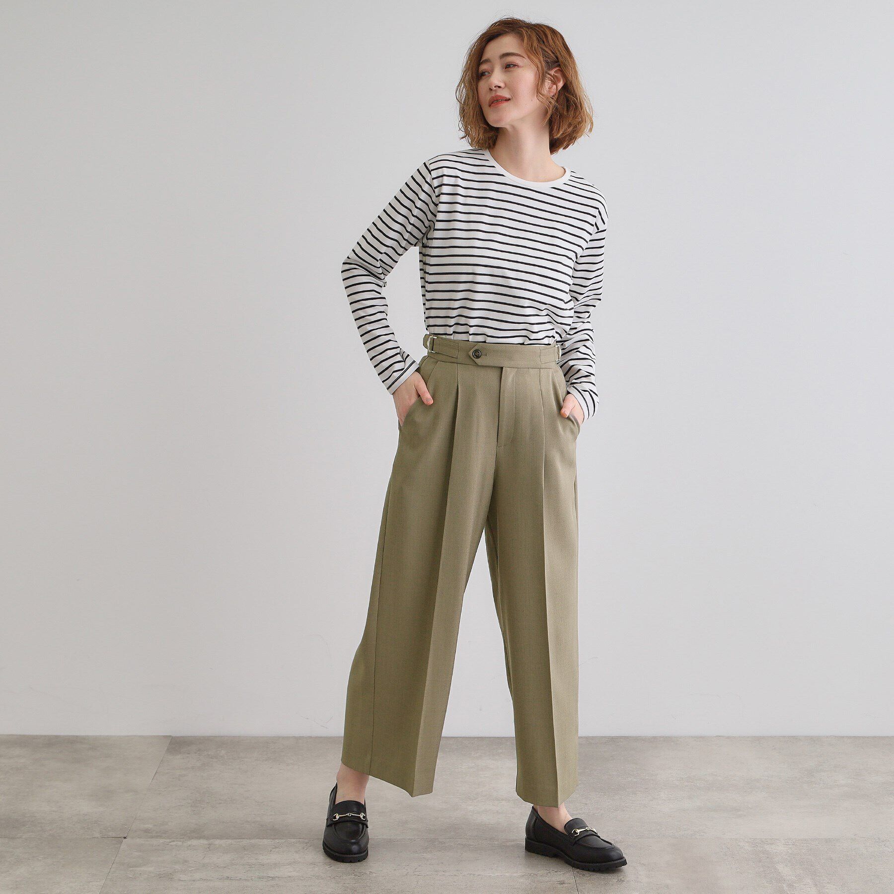 grove「サイドバックルワイドパンツ」|その他|