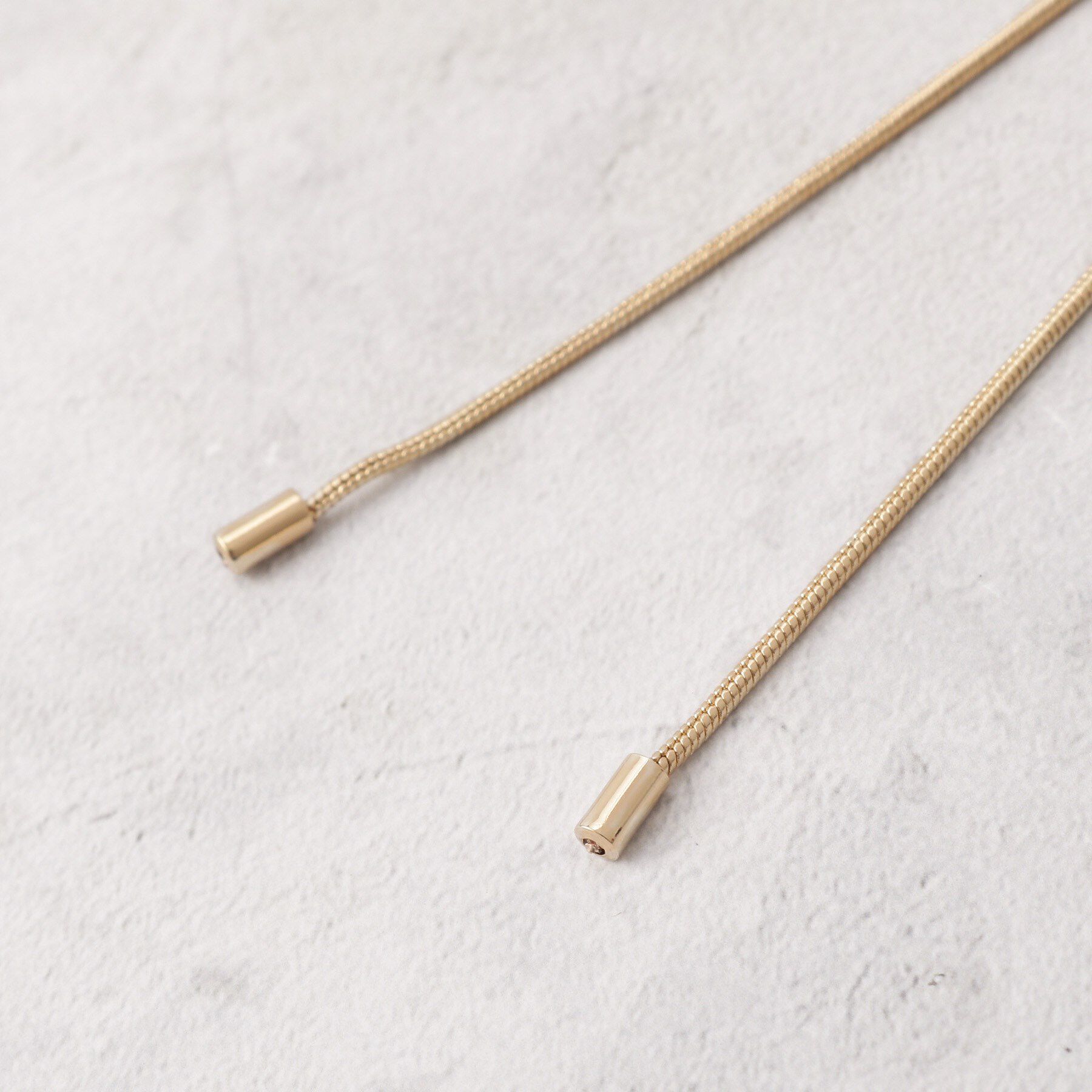 grove「クリアメタルスライドY字ネックレス」|ネックレス|