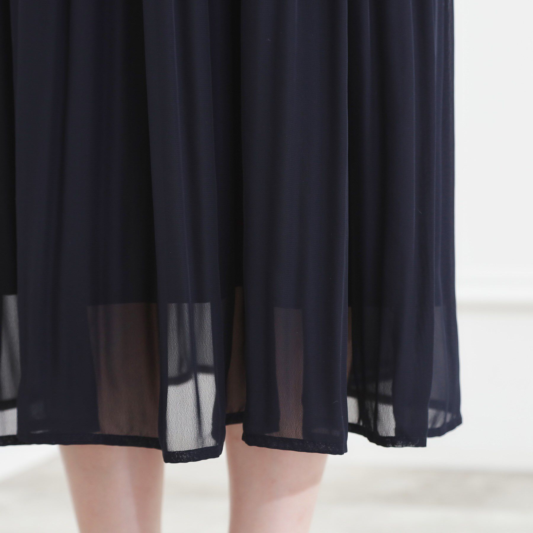 grove「【手洗いOK】シフォンプリーツワンピース」|ワンピース|