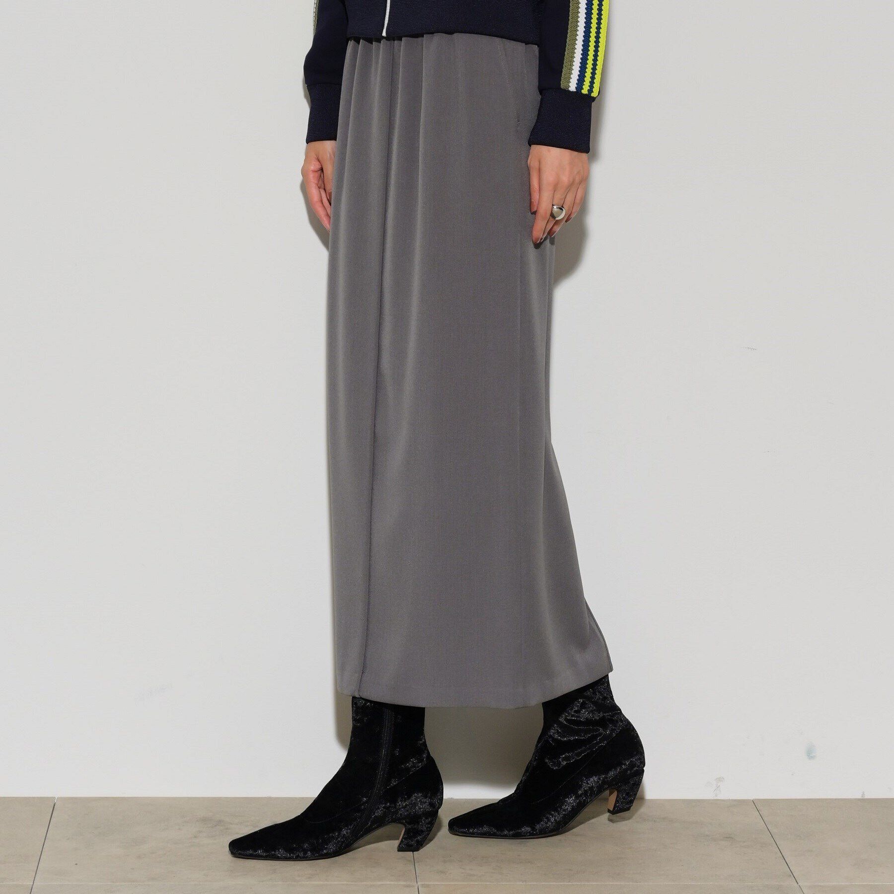 GALLEST「イージーペンシルタイトスカート」|スカート|チャコールグレー(0