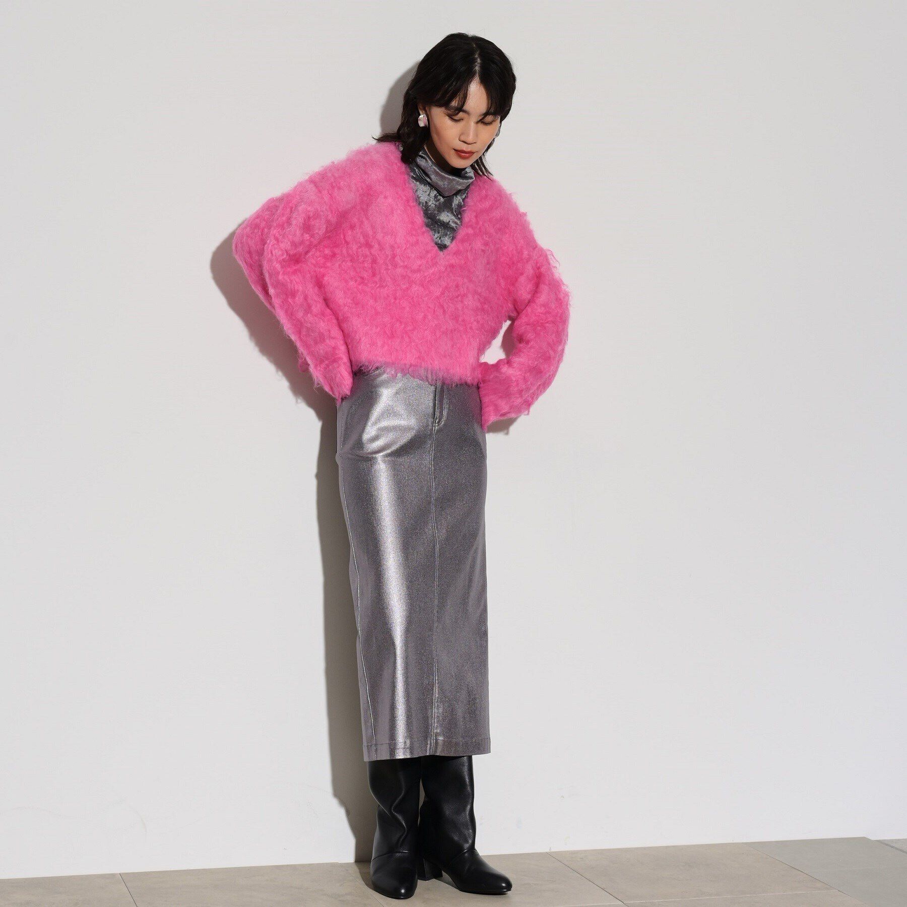 GALLEST「【ラシック＆WEB限定】Vネックシャギーニット」|ニット・セーター|