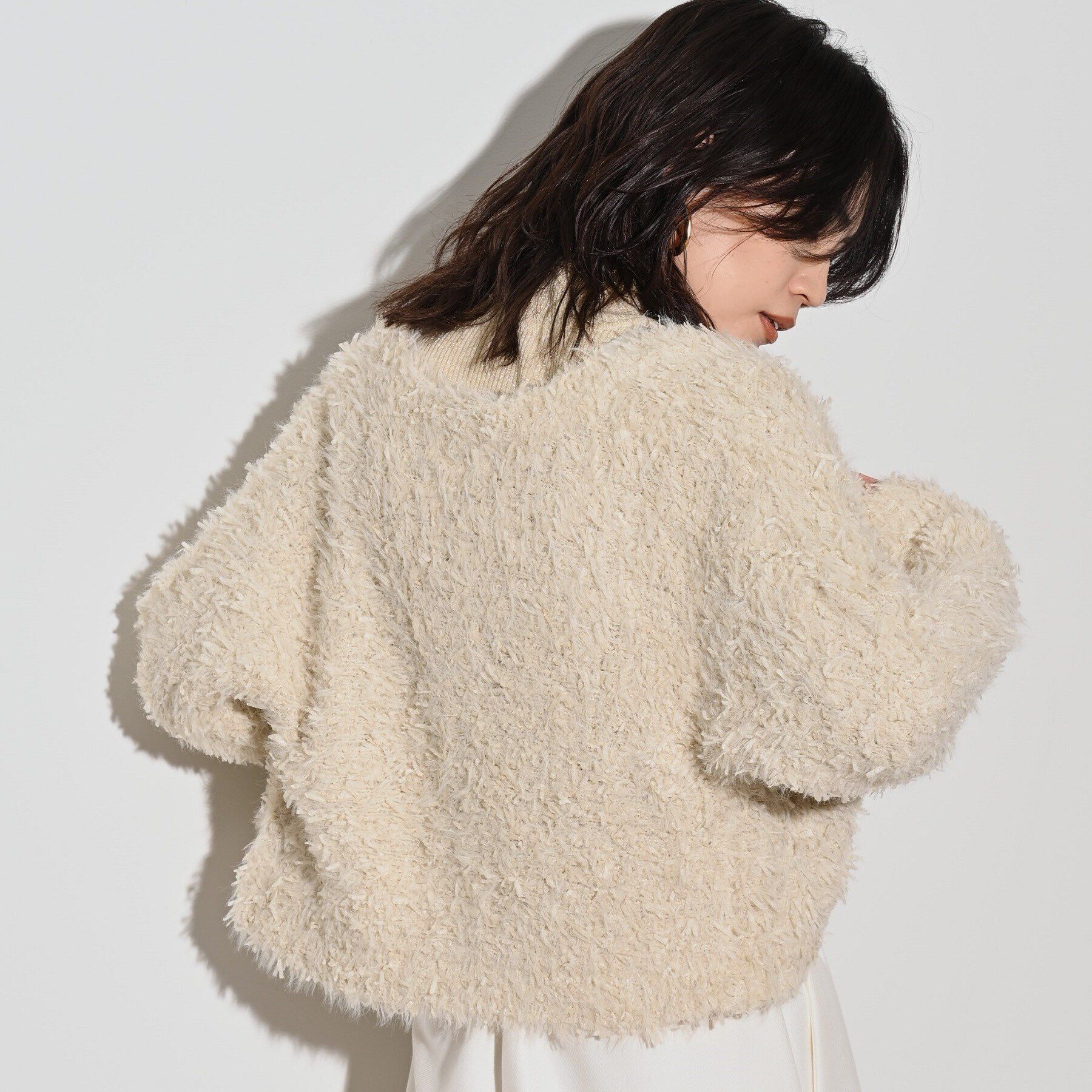 GALLEST「フェザーヤーンカーディガン」|カーディガン|
