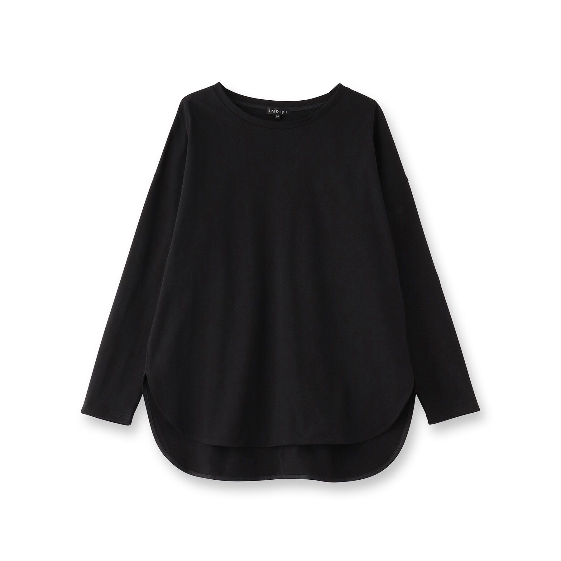 INDIVI「【キレイめ】ベーシックロングTシャツ」|Tシャツ・カットソー|