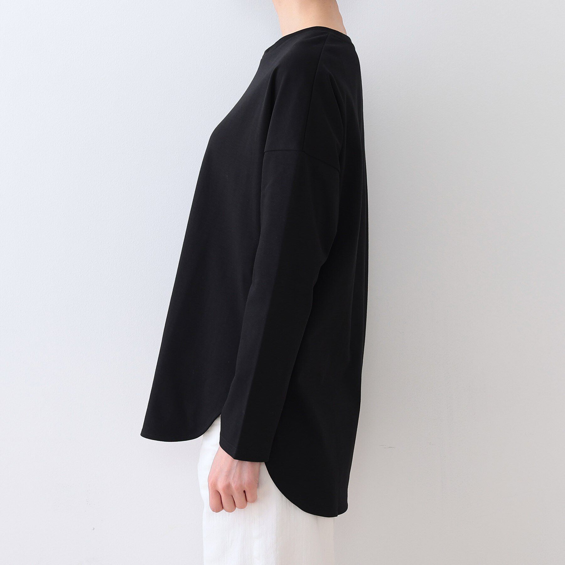 INDIVI「【キレイめ】ベーシックロングTシャツ」|Tシャツ・カットソー|