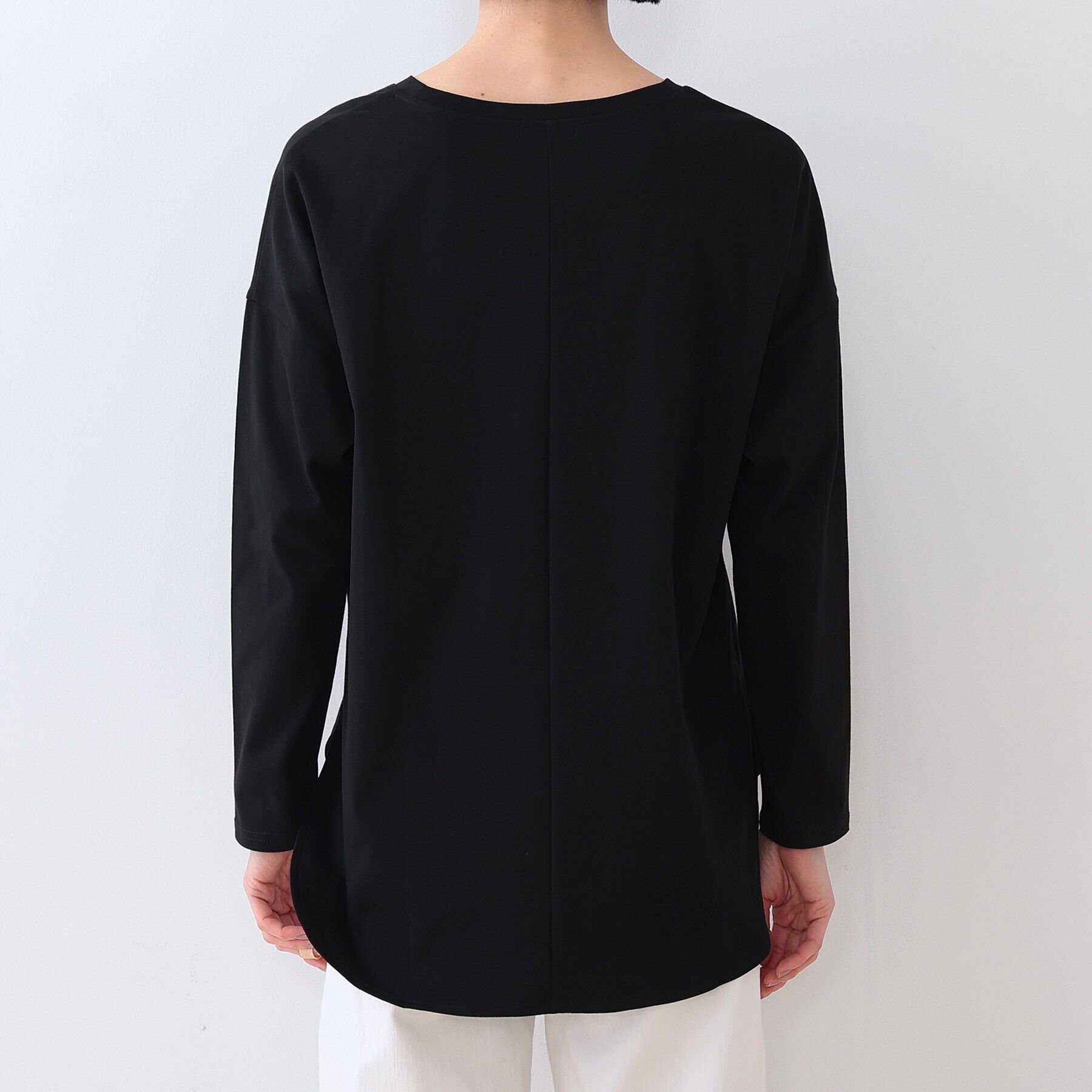 INDIVI「【キレイめ】ベーシックロングTシャツ」|Tシャツ・カットソー|