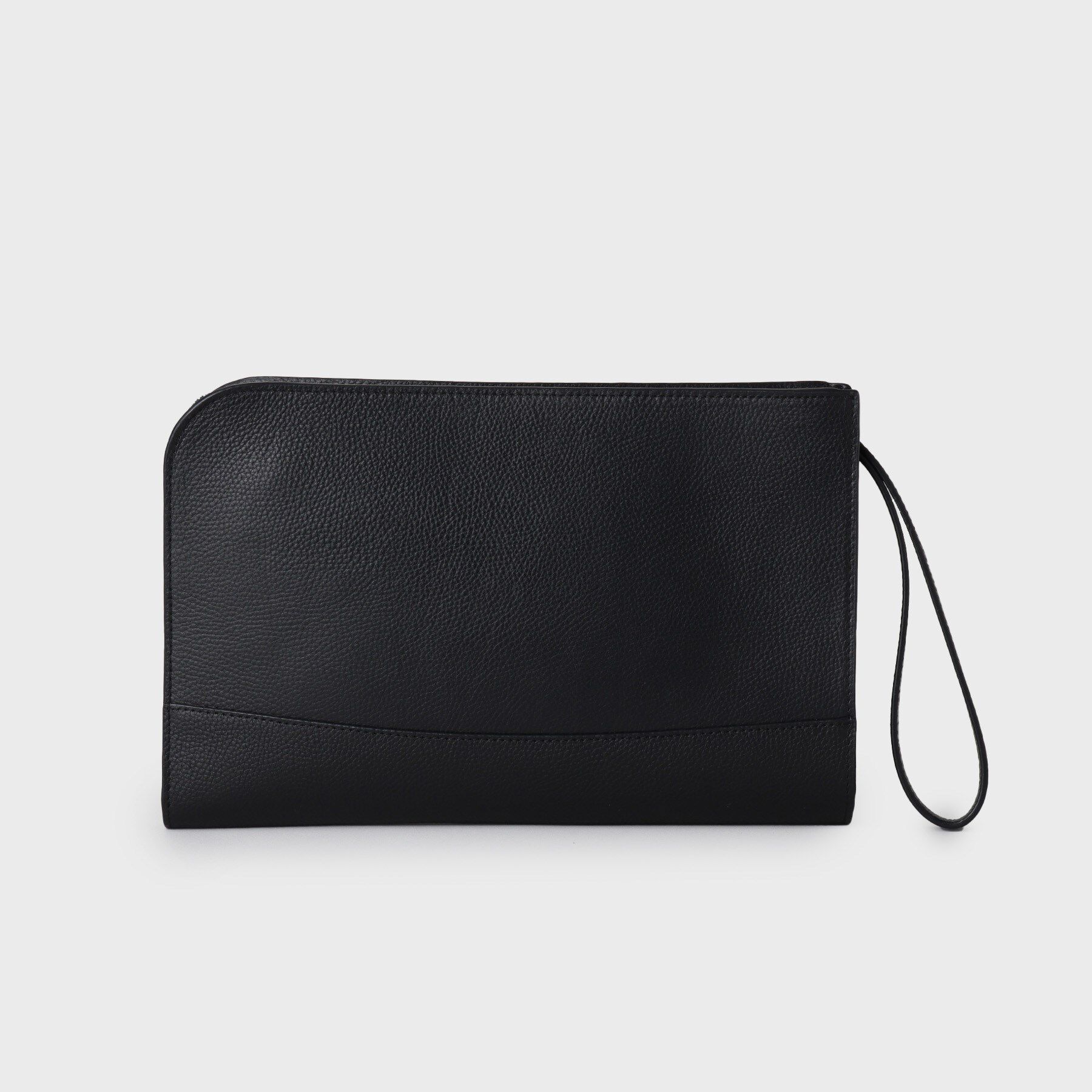 TAKEO KIKUCHI「【冠婚葬祭】ブラックレザー クラッチバッグ」|クラッチバッグ|