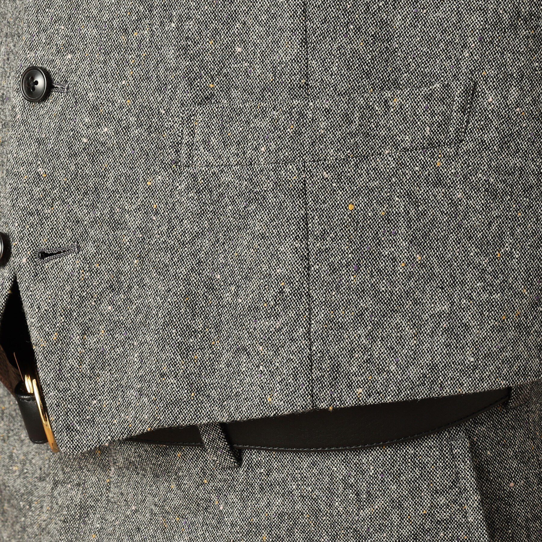 40CARATS&525「【3ピース対応/日本製】ネップ ホームスパン ヴェスト」|ベスト・ジレ|