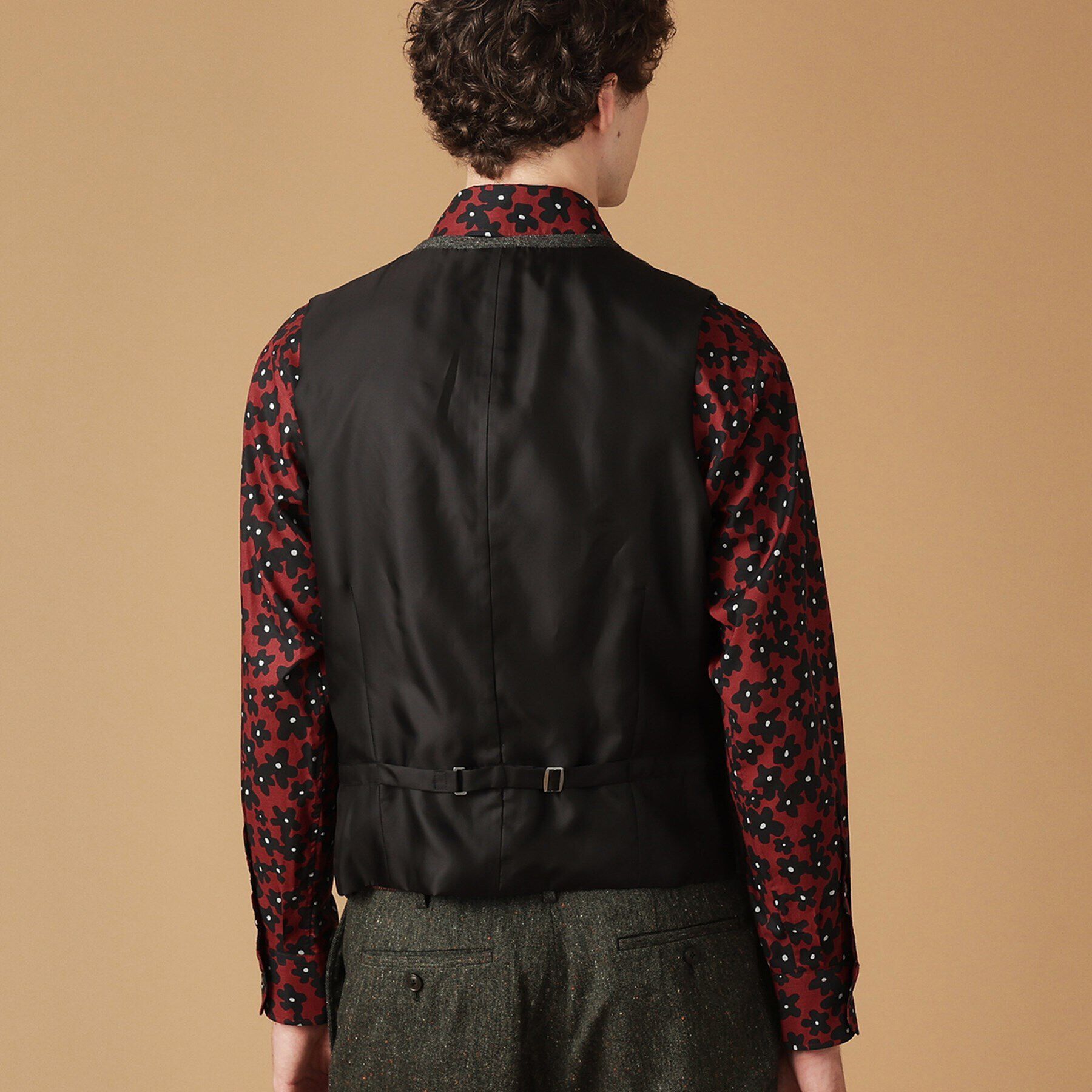 40CARATS&525「【3ピース対応/日本製】ネップ ホームスパン ヴェスト」|ベスト・ジレ|